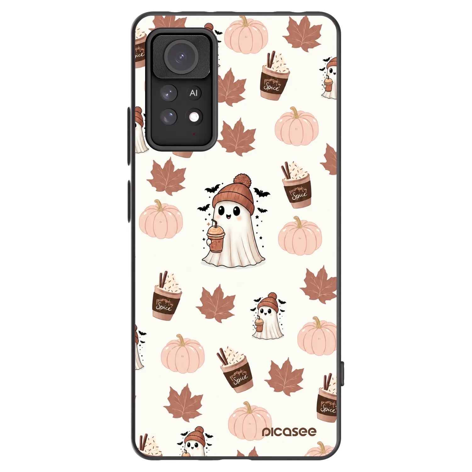 Picasee silikónový čierny obal pre Xiaomi Redmi Note 11 Pro 5G - Pumpkin spice