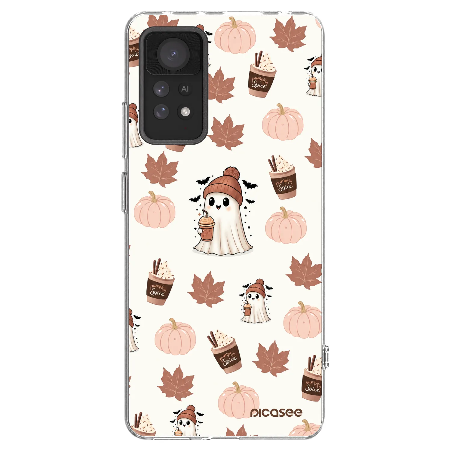 Picasee silikónový prehľadný obal pre Xiaomi Redmi Note 11 Pro 5G - Pumpkin spice