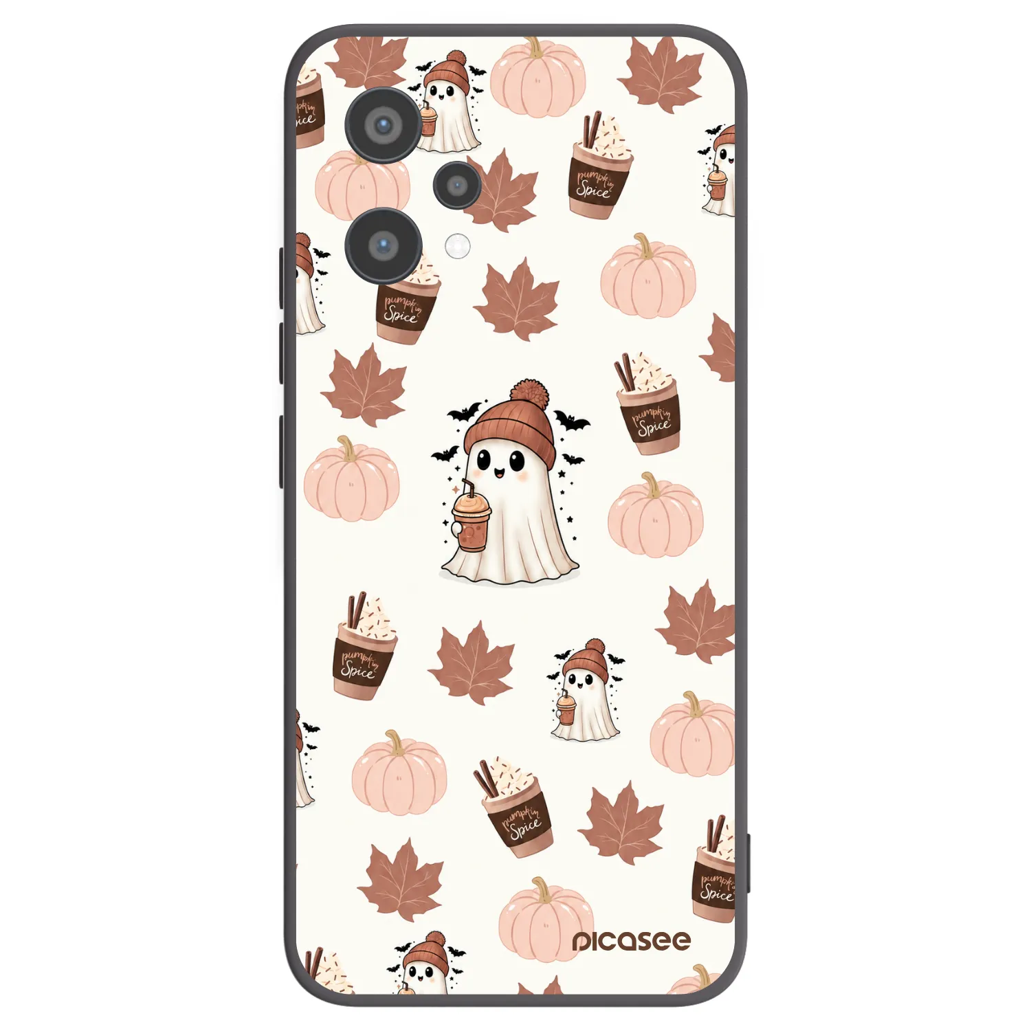 Picasee silikónový čierny obal pre Realme 9 Pro 5G - Pumpkin spice