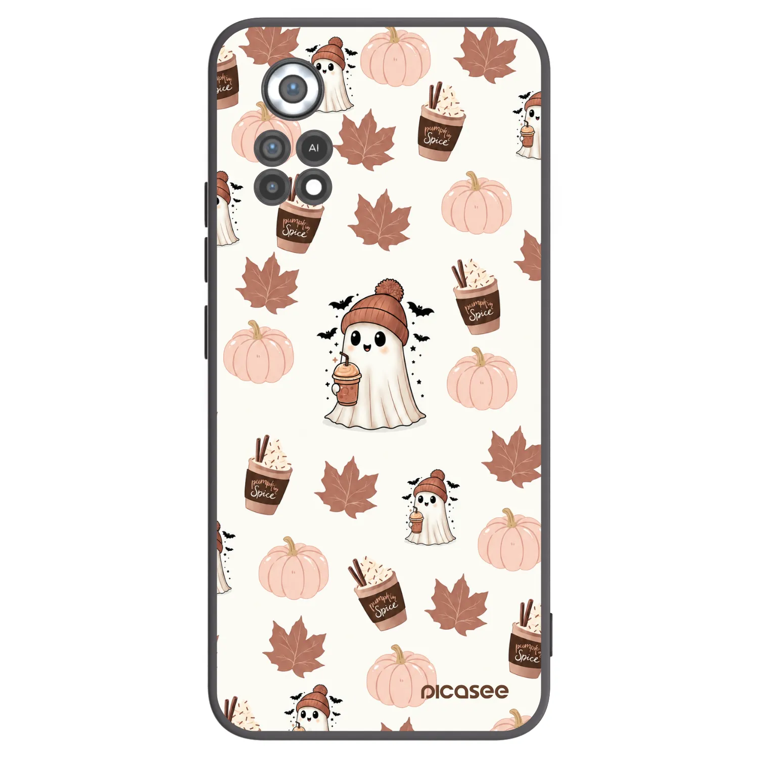 Picasee silikónový čierny obal pre Xiaomi Poco X4 Pro 5G - Pumpkin spice