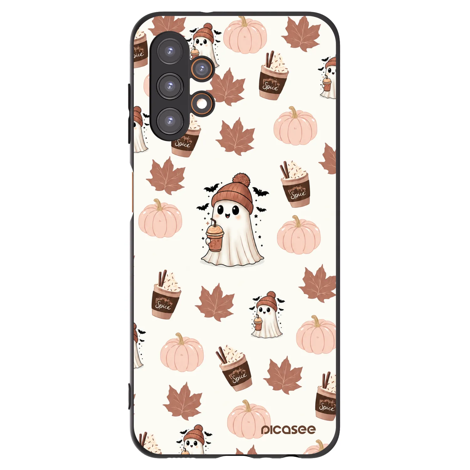 Picasee silikónový čierny obal pre Samsung Galaxy A13 4G A135 - Pumpkin spice