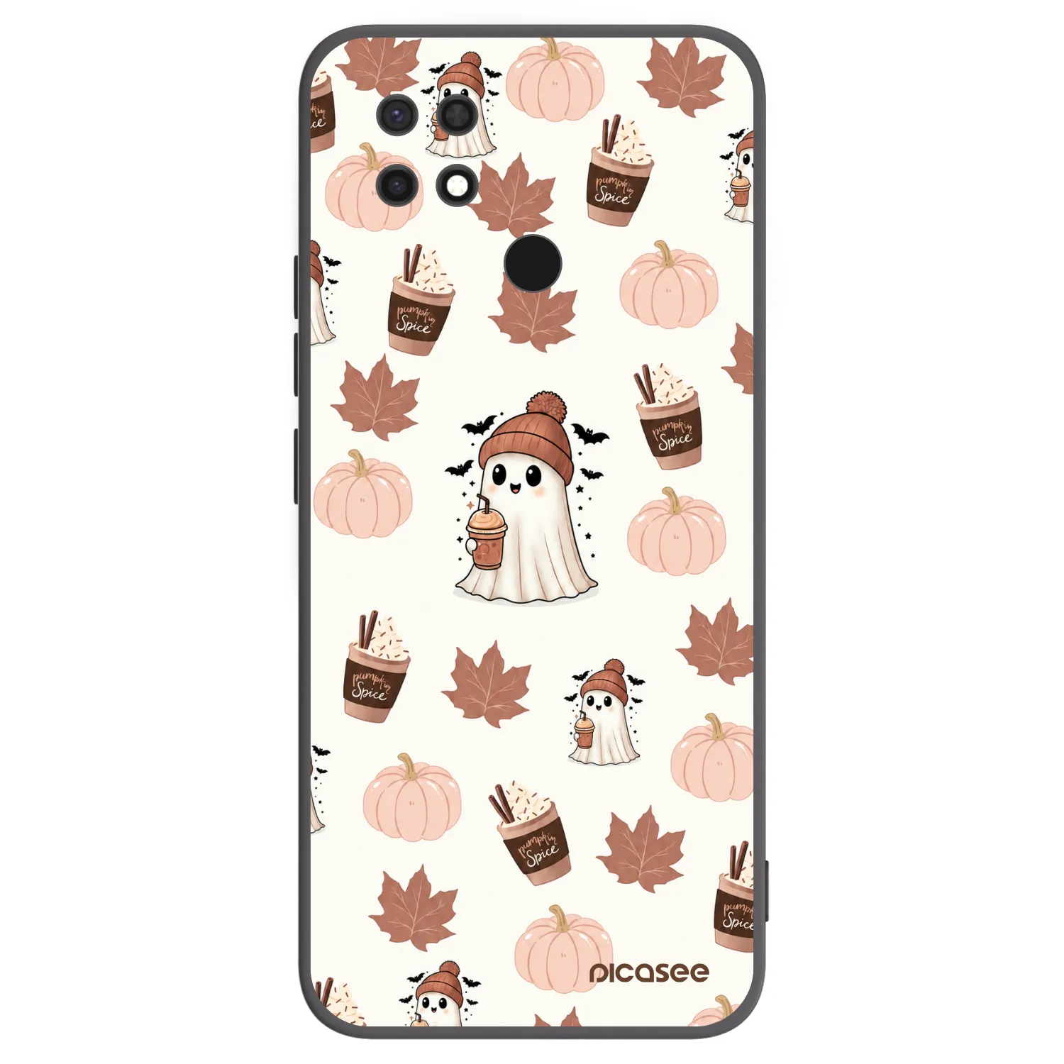 Picasee silikónový čierny obal pre Xiaomi Redmi 10C - Pumpkin spice