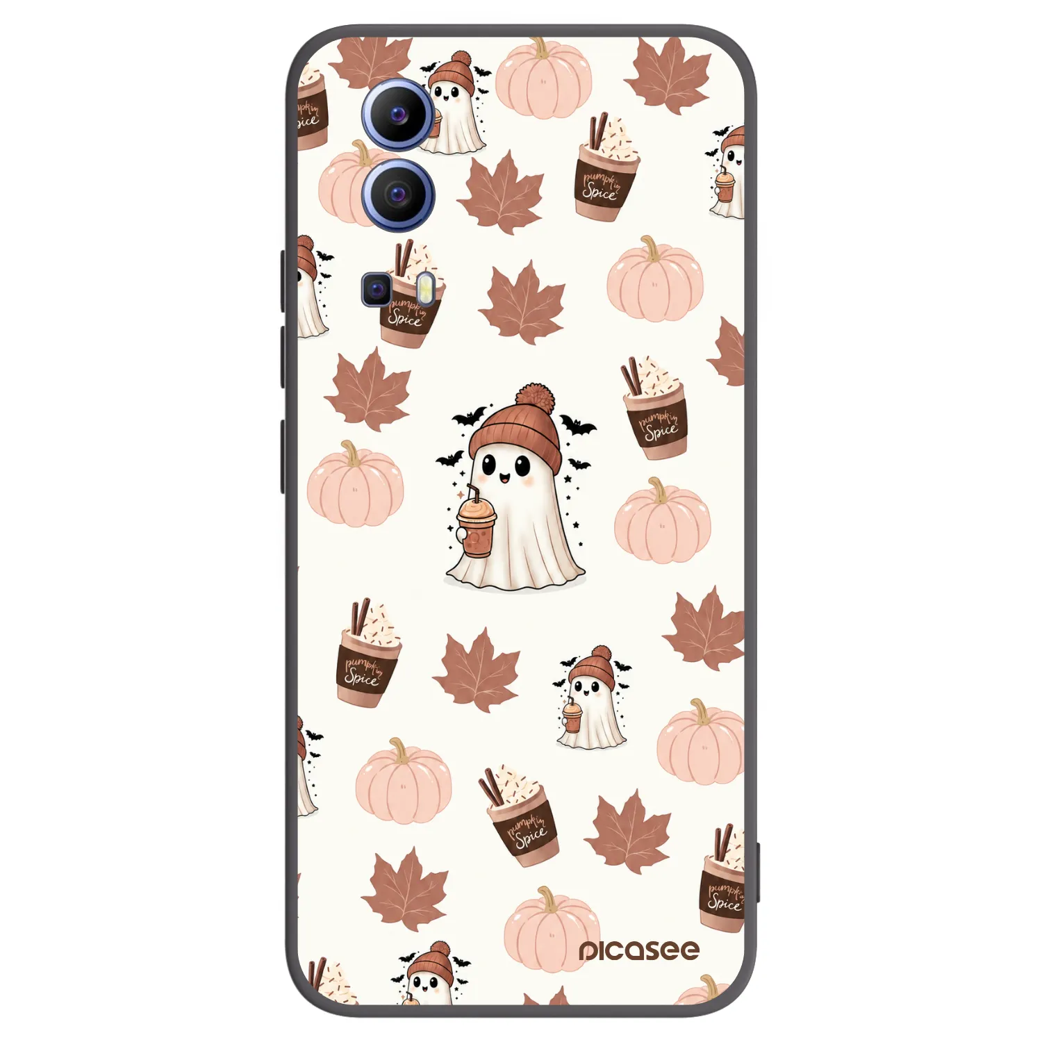Picasee silikónový čierny obal pre Vivo Y52 5G - Pumpkin spice