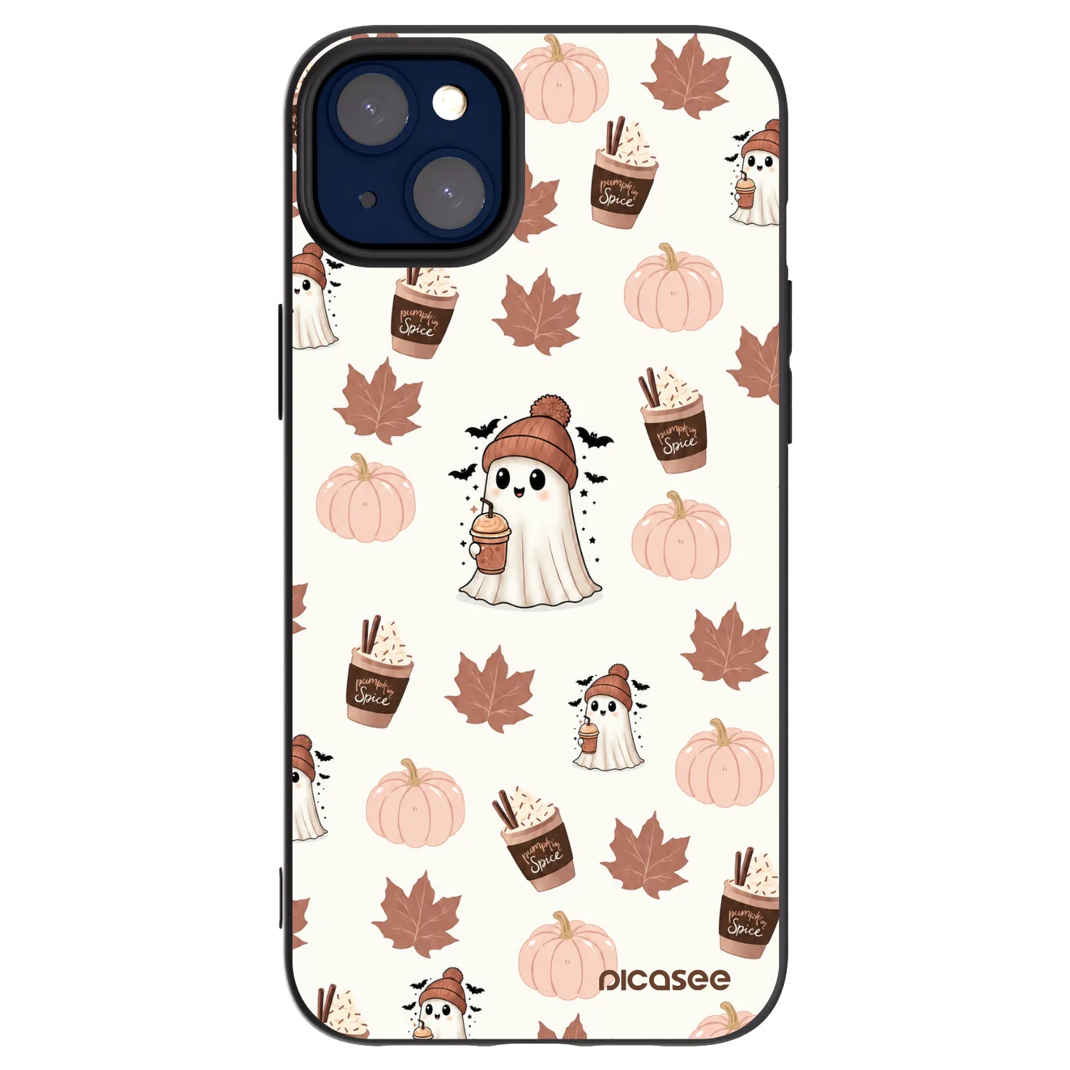 Picasee silikónový čierny obal pre Apple iPhone 14 Plus - Pumpkin spice