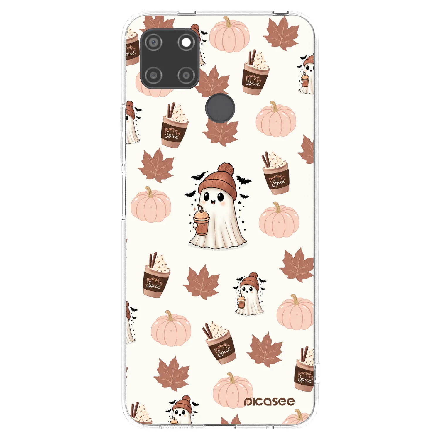 Picasee silikónový prehľadný obal pre Realme C21Y - Pumpkin spice