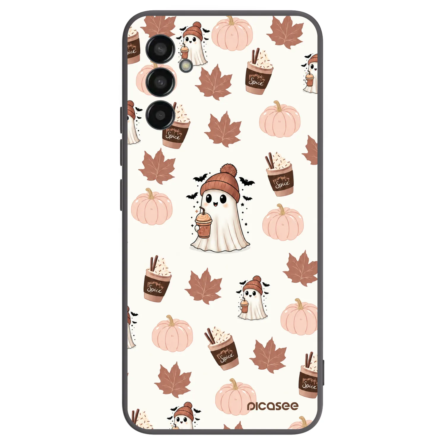 Picasee silikónový čierny obal pre Samsung Galaxy M13 M135F - Pumpkin spice