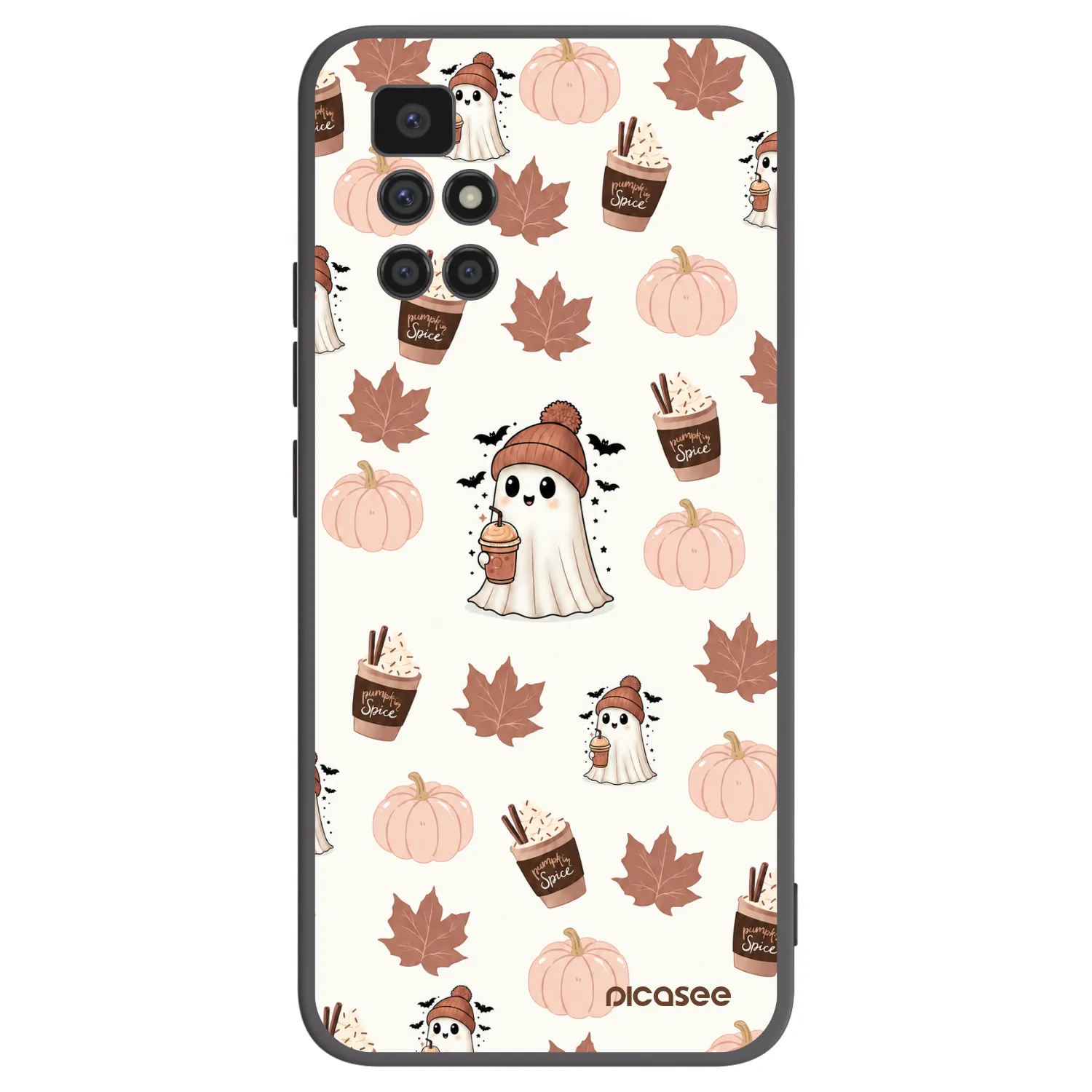 Picasee silikónový čierny obal pre Xiaomi Redmi 10 (2022) - Pumpkin spice