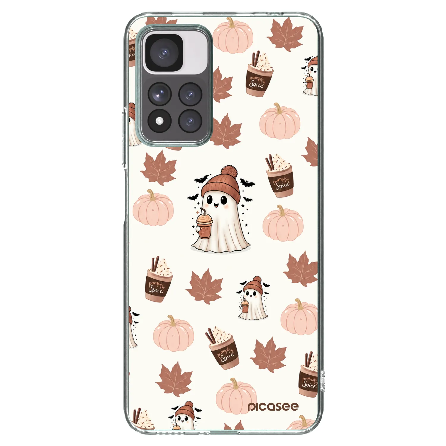 Picasee silikónový prehľadný obal pre Xiaomi Redmi Note 11 Pro+ 5G - Pumpkin spice