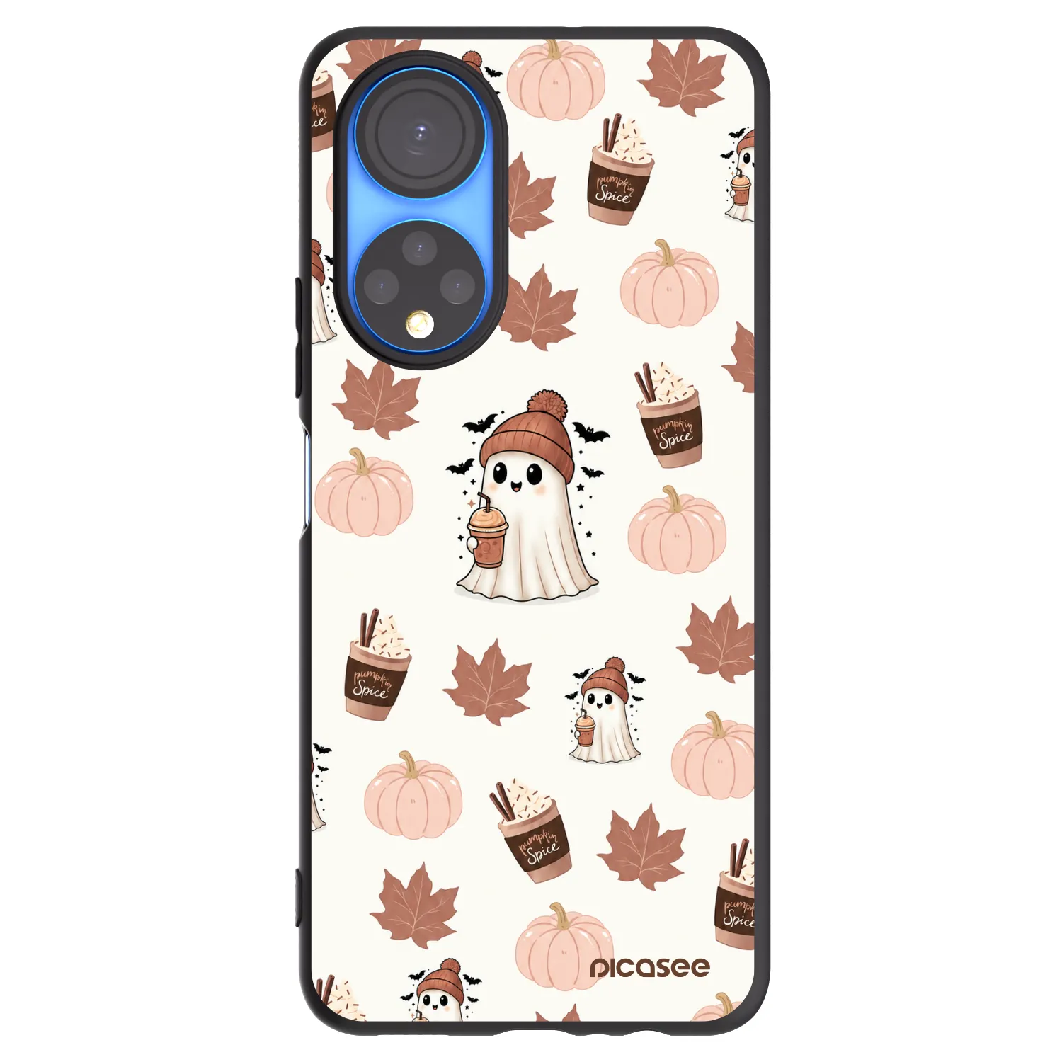 Picasee silikónový čierny obal pre Honor X7 - Pumpkin spice