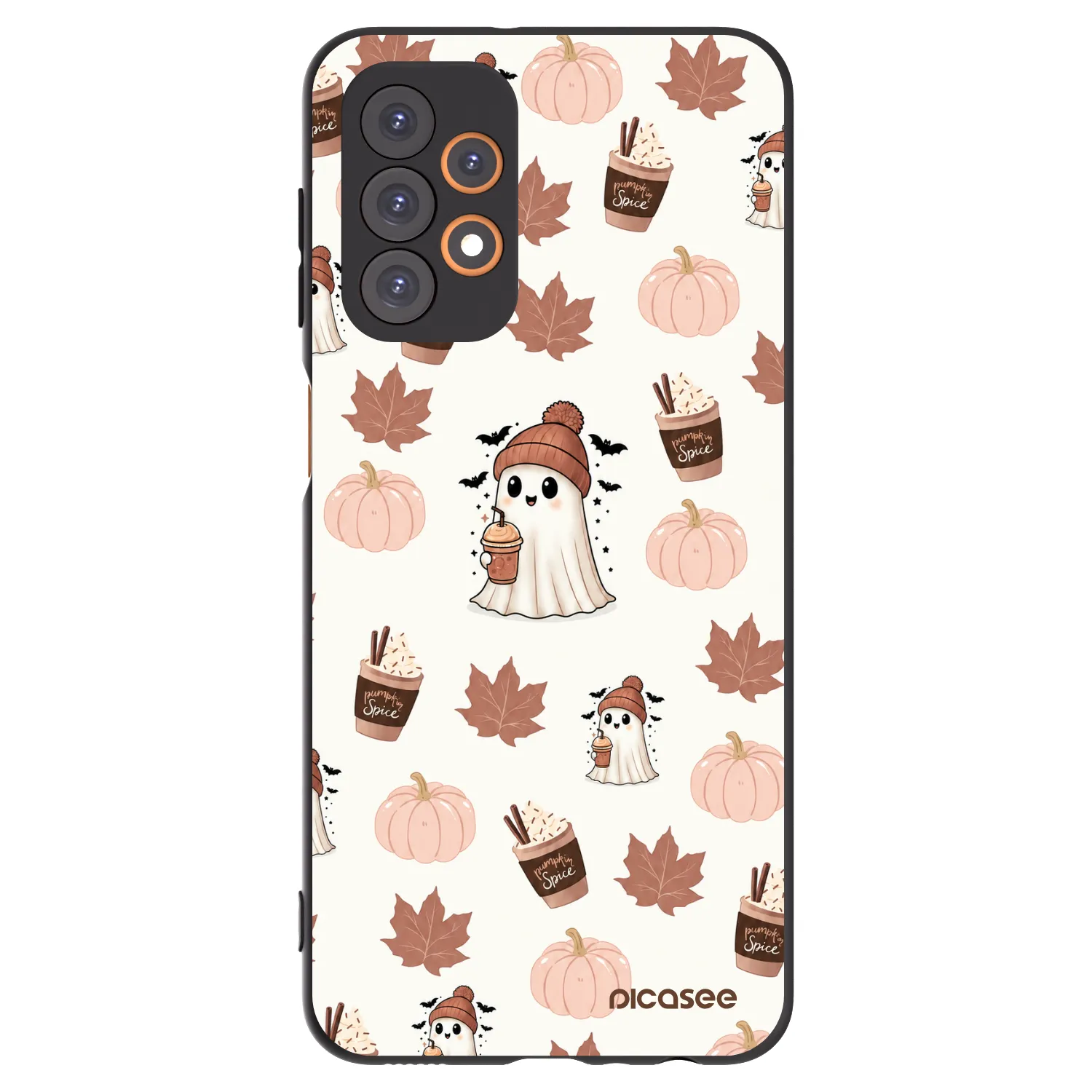 Picasee silikónový čierny obal pre Samsung Galaxy A23 A236B 5G - Pumpkin spice