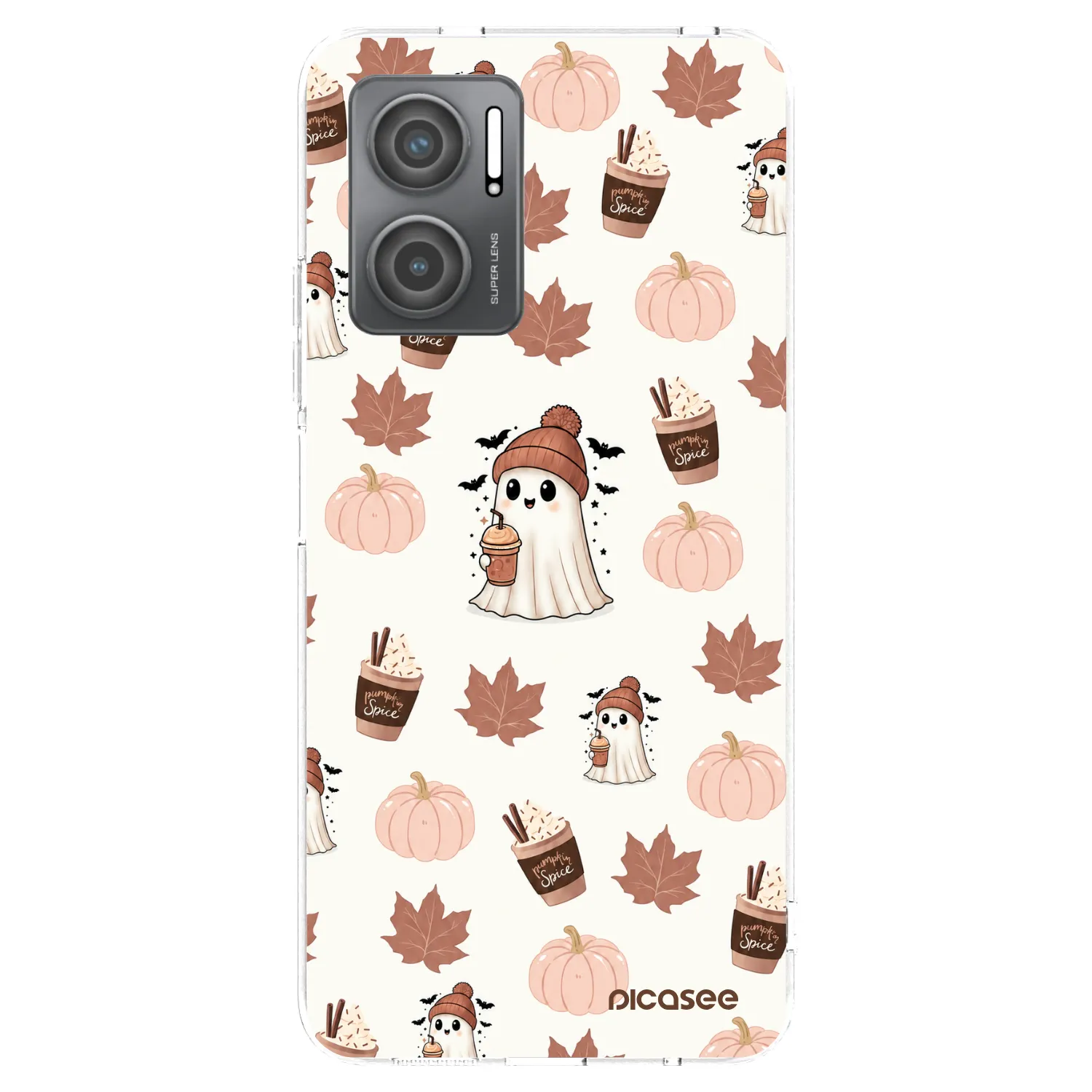 Picasee silikónový prehľadný obal pre Xiaomi Redmi 10 5G - Pumpkin spice