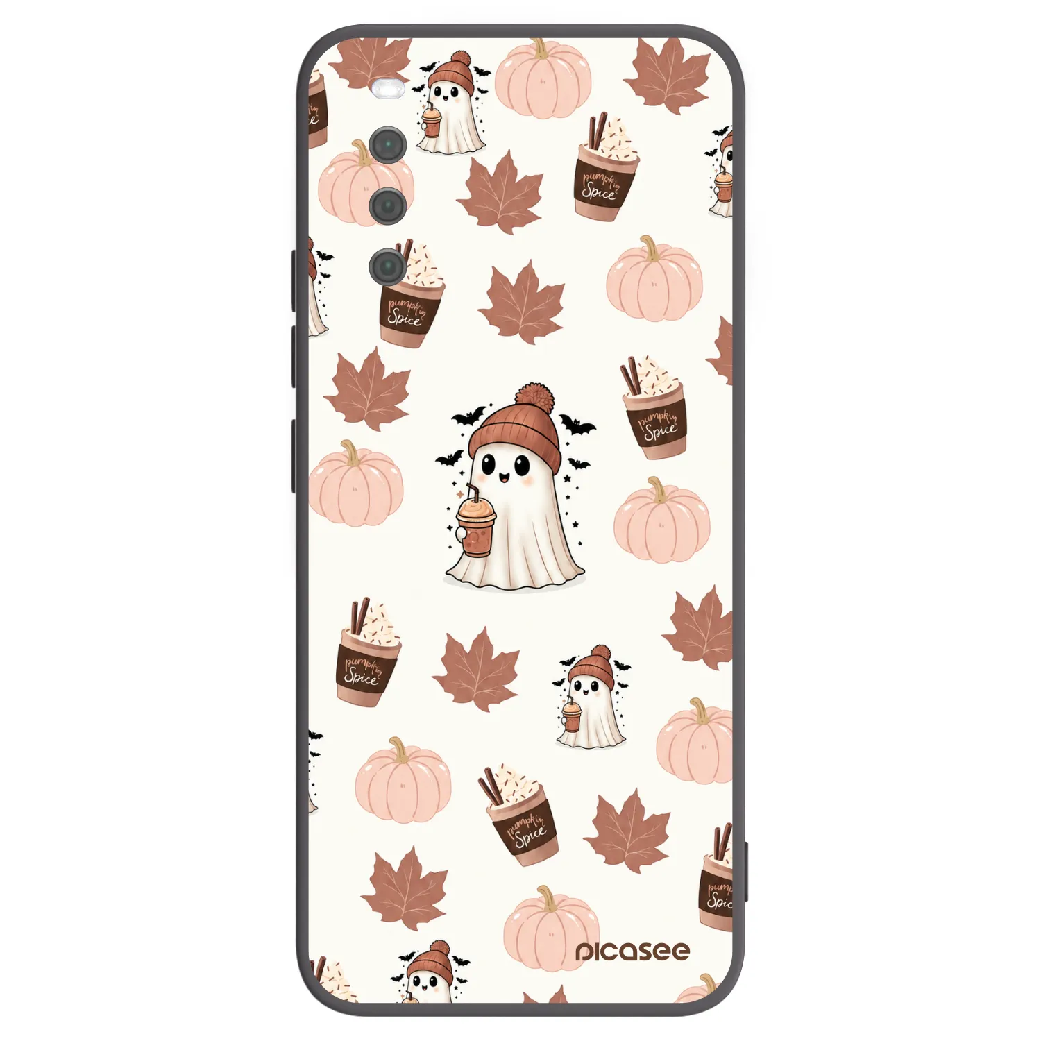Picasee silikónový čierny obal pre Sony Xperia 10 III - Pumpkin spice