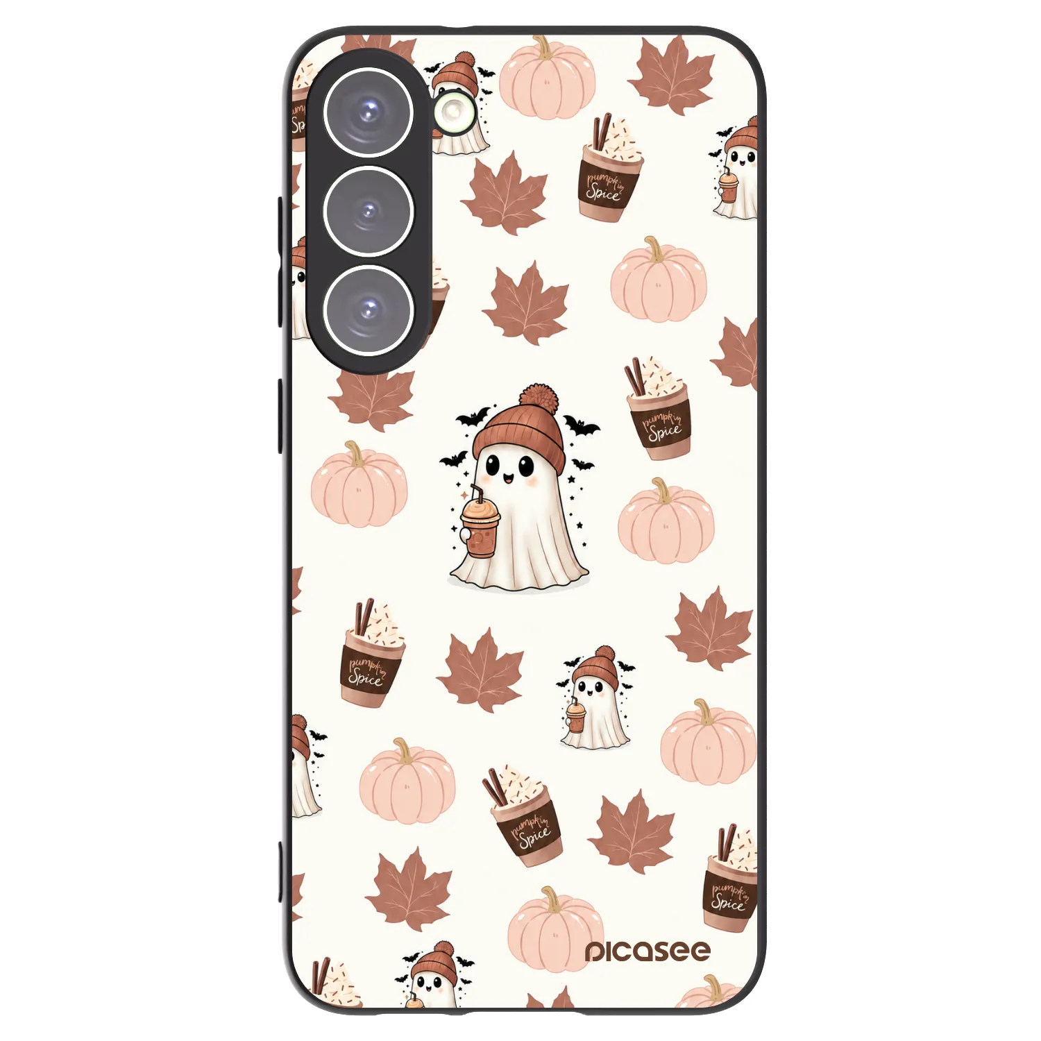 Picasee silikónový čierny obal pre Samsung Galaxy S23+ 5G - Pumpkin spice