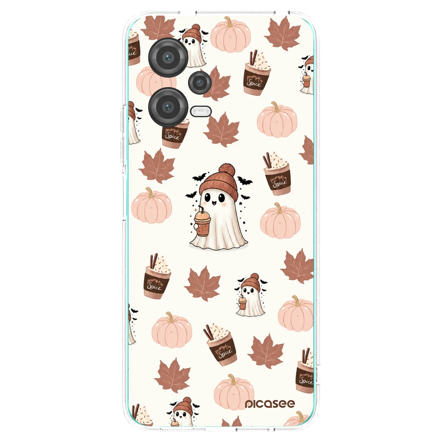 Picasee silikónový prehľadný obal pre Xiaomi Poco X5 - Pumpkin spice