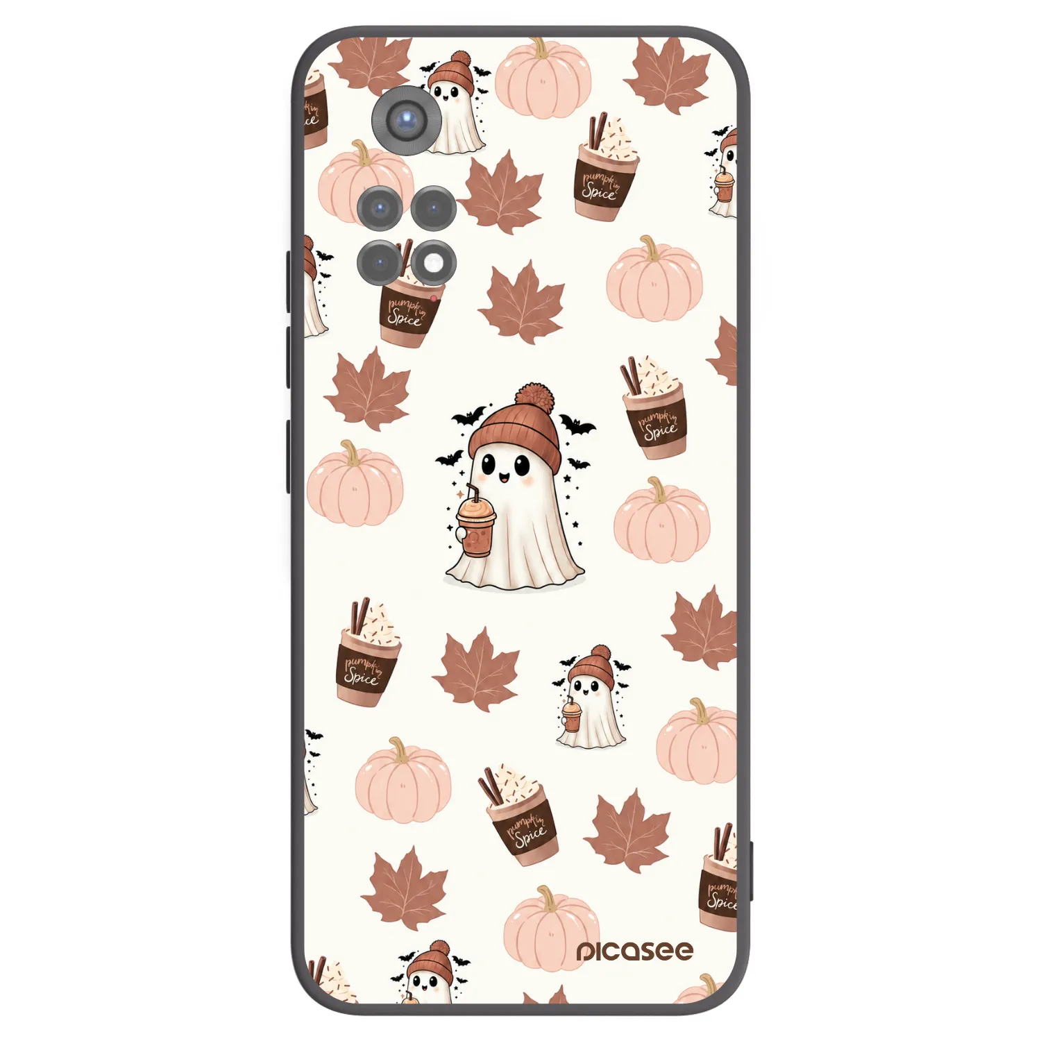 Picasee silikónový čierny obal pre Xiaomi Redmi Note 11S 5G - Pumpkin spice