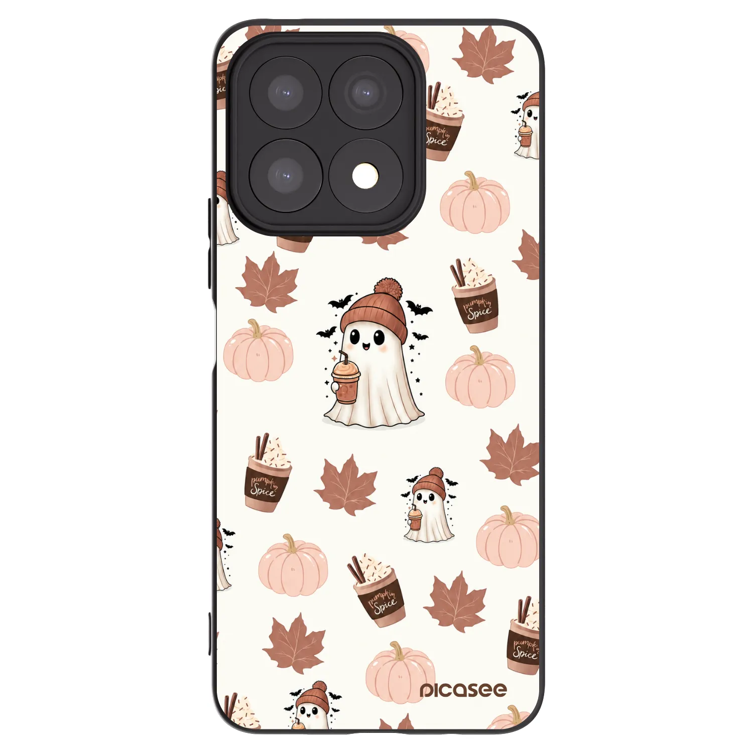 Picasee silikónový čierny obal pre Honor X8a - Pumpkin spice