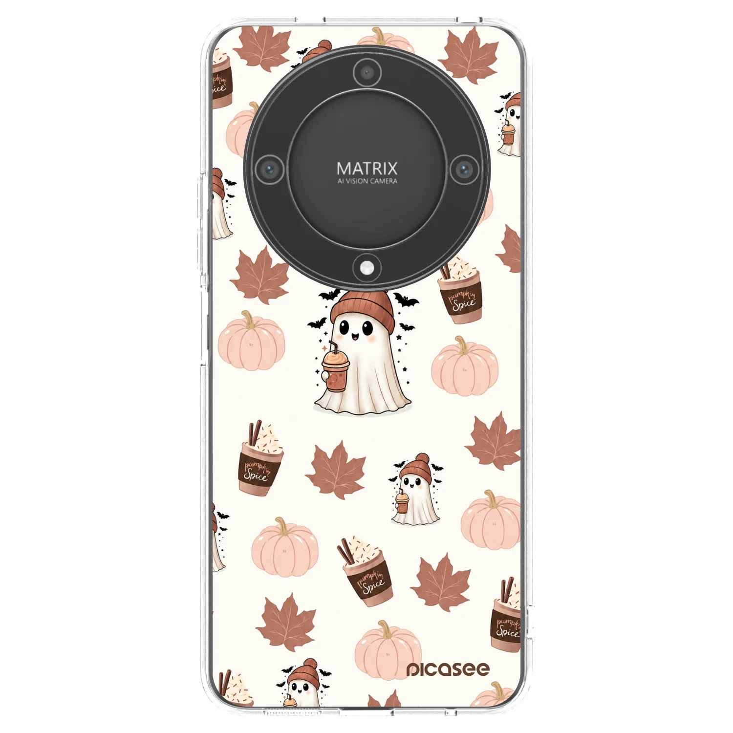 Picasee silikónový prehľadný obal pre Honor Magic5 Lite 5G - Pumpkin spice
