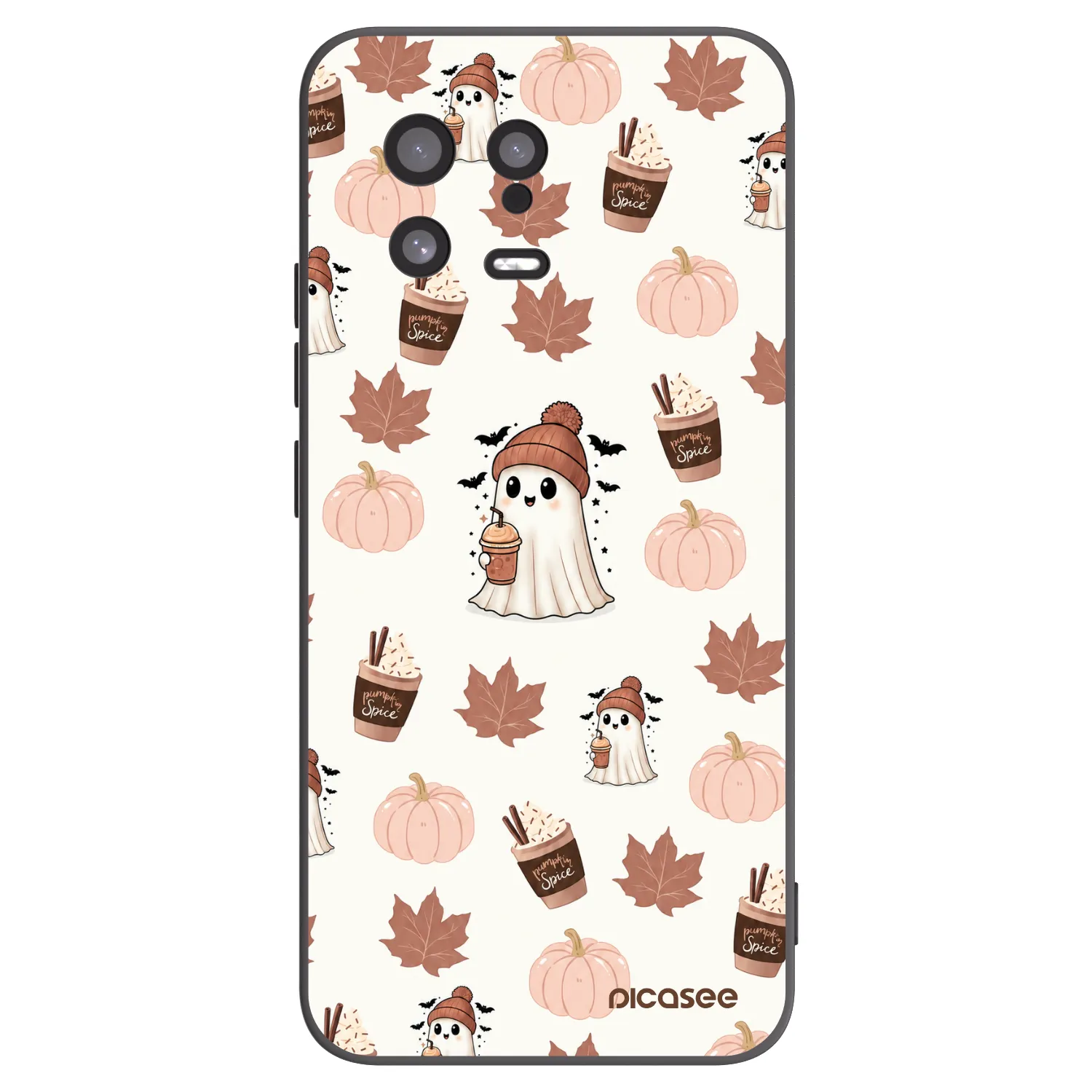 Picasee silikónový čierny obal pre Xiaomi 13 - Pumpkin spice