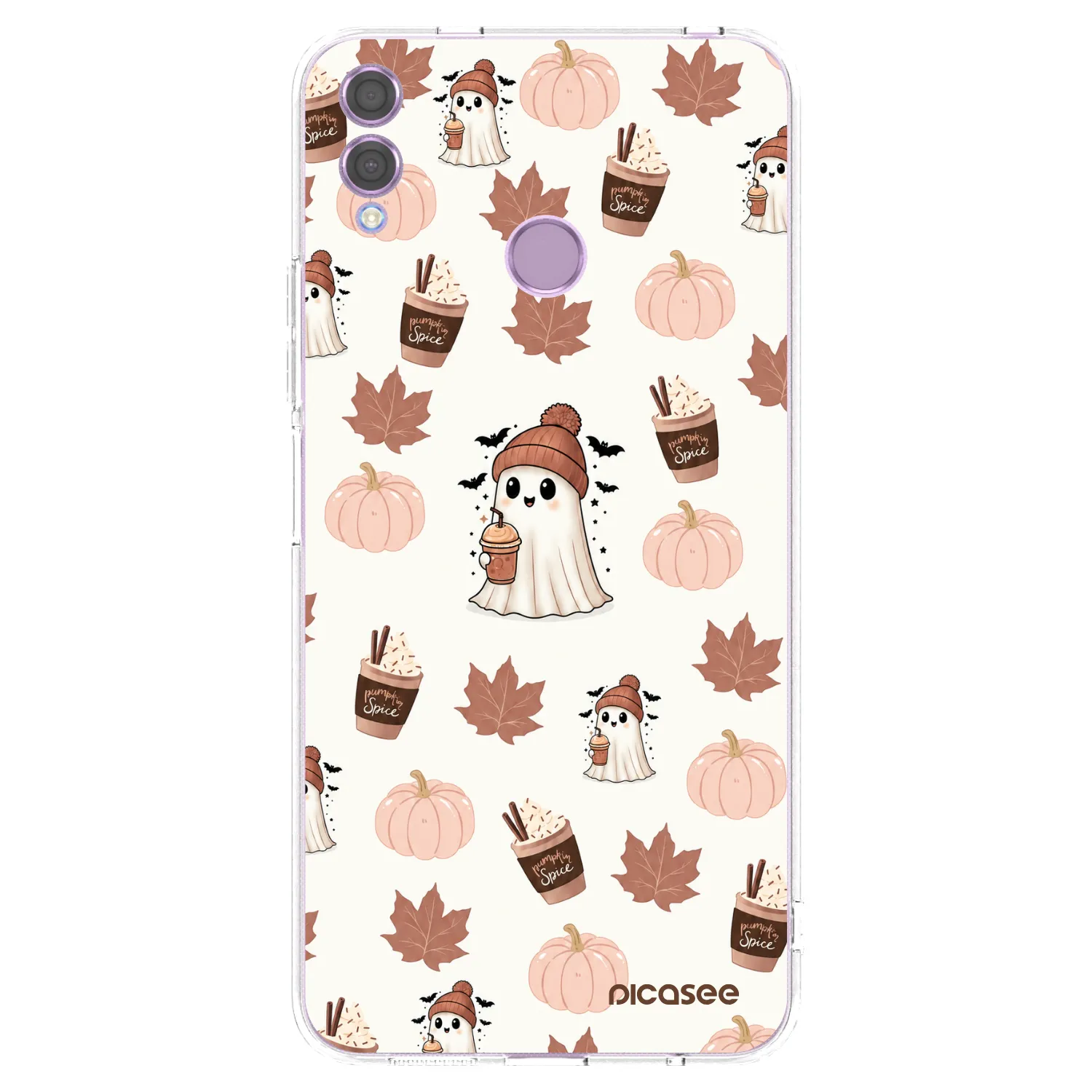 Picasee silikónový prehľadný obal pre Honor 8X - Pumpkin spice
