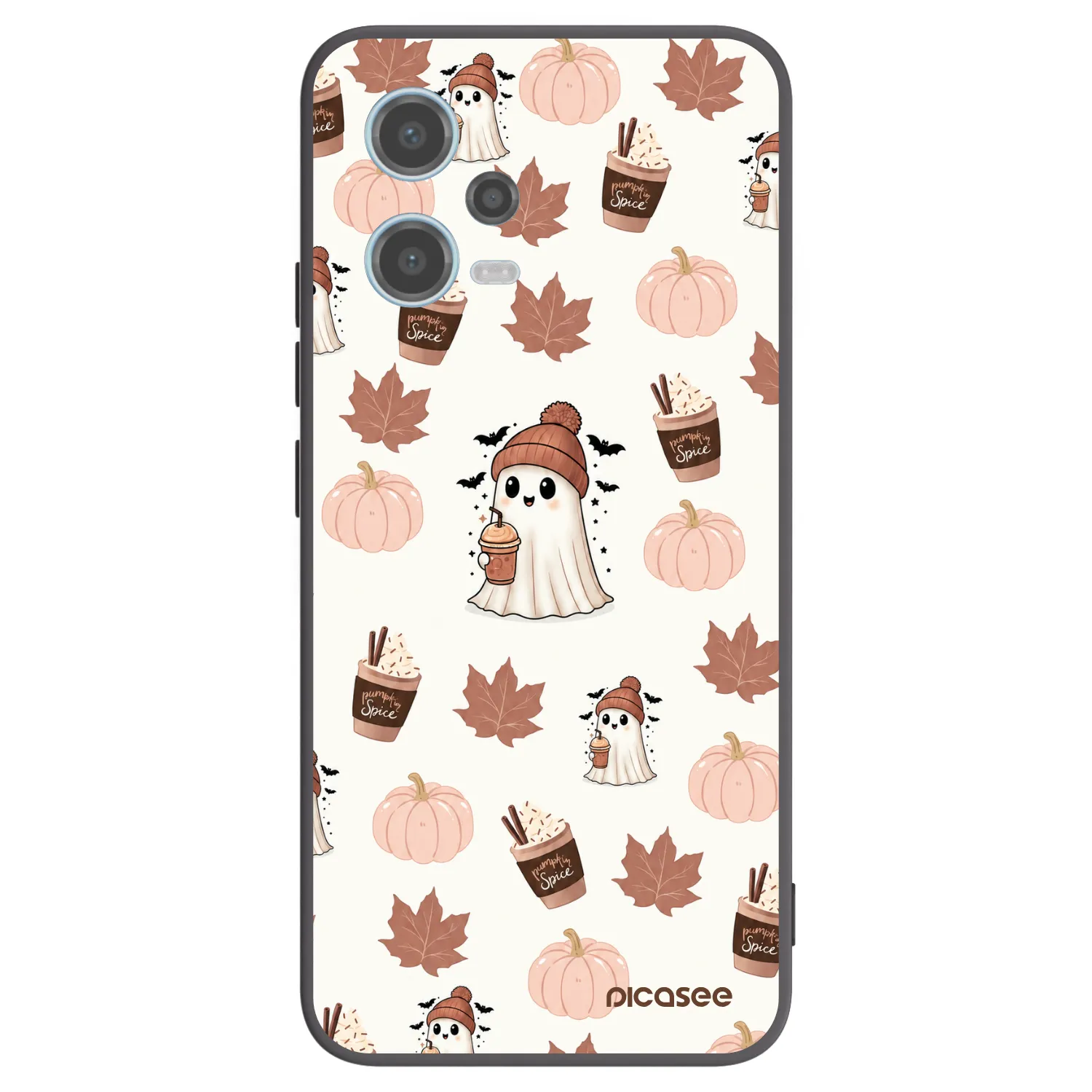 Picasee silikónový čierny obal pre Xiaomi Redmi Note 12 5G - Pumpkin spice