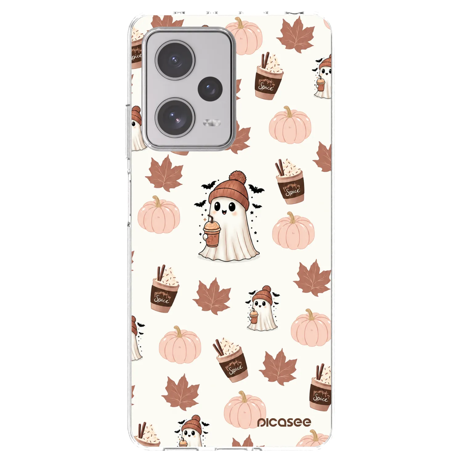 Picasee silikónový prehľadný obal pre Xiaomi Redmi Note 12 Pro+ 5G - Pumpkin spice