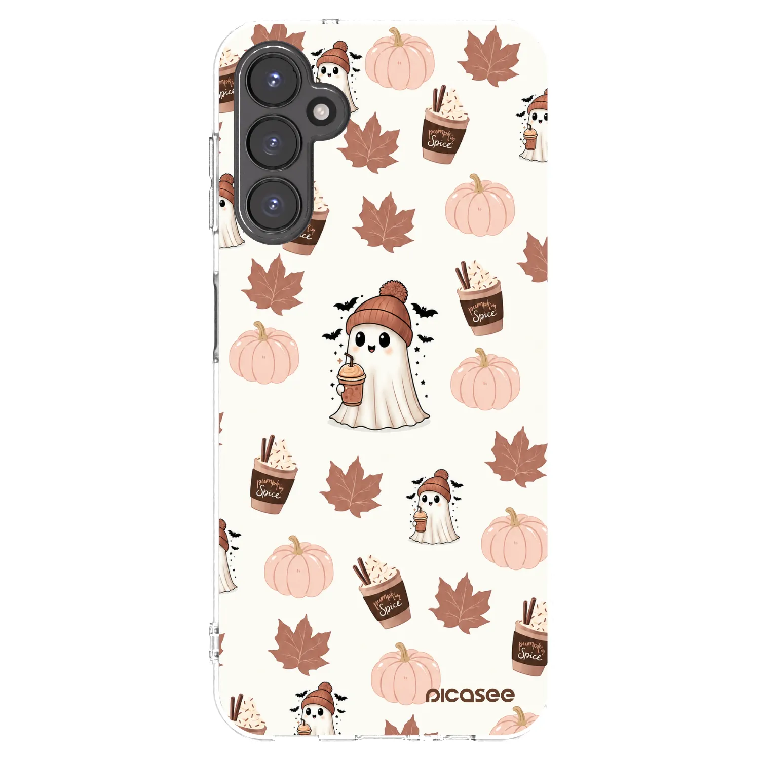 Picasee silikónový prehľadný obal pre Samsung Galaxy A14 4G A145R - Pumpkin spice