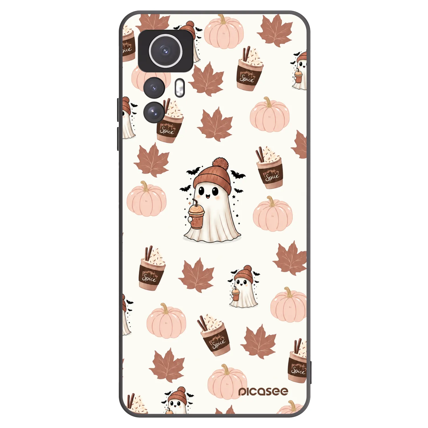 Picasee silikónový čierny obal pre Xiaomi Redmi Note 12S - Pumpkin spice