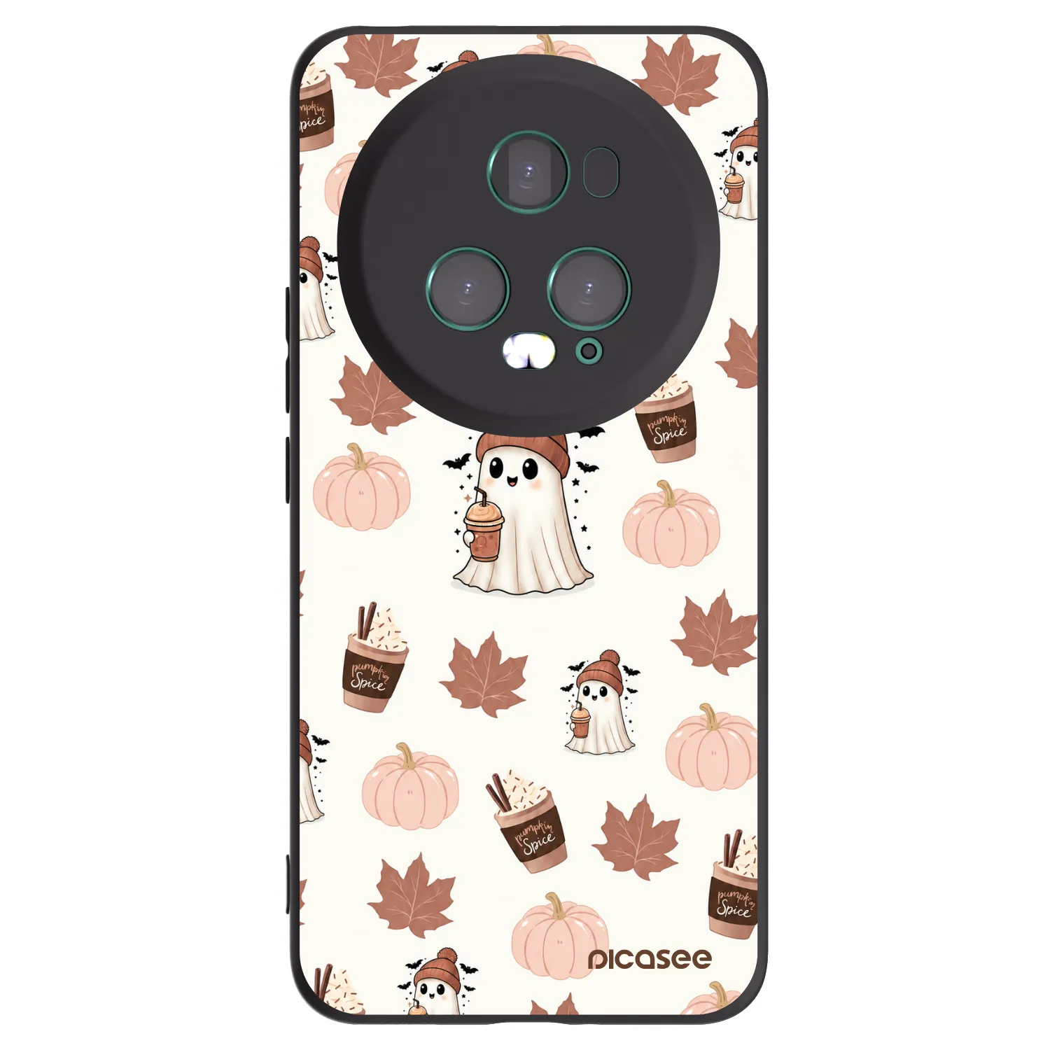 Picasee silikónový čierny obal pre Honor Magic5 Pro - Pumpkin spice