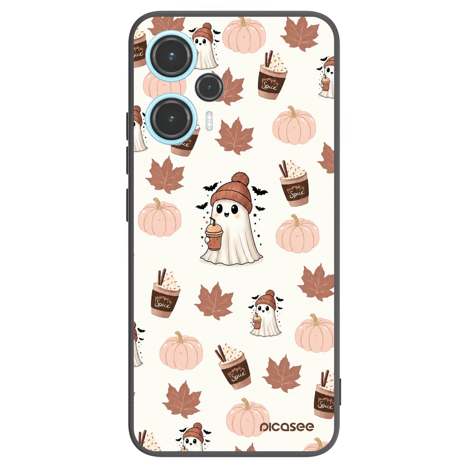 Picasee silikónový čierny obal pre Xiaomi Poco F5 - Pumpkin spice