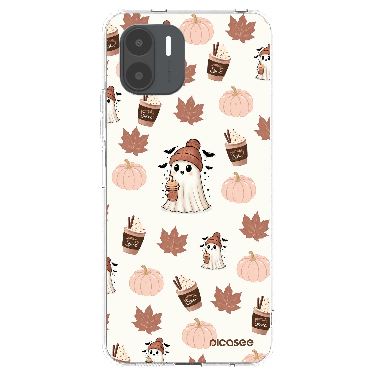 Picasee silikónový prehľadný obal pre Xiaomi Redmi A2 - Pumpkin spice