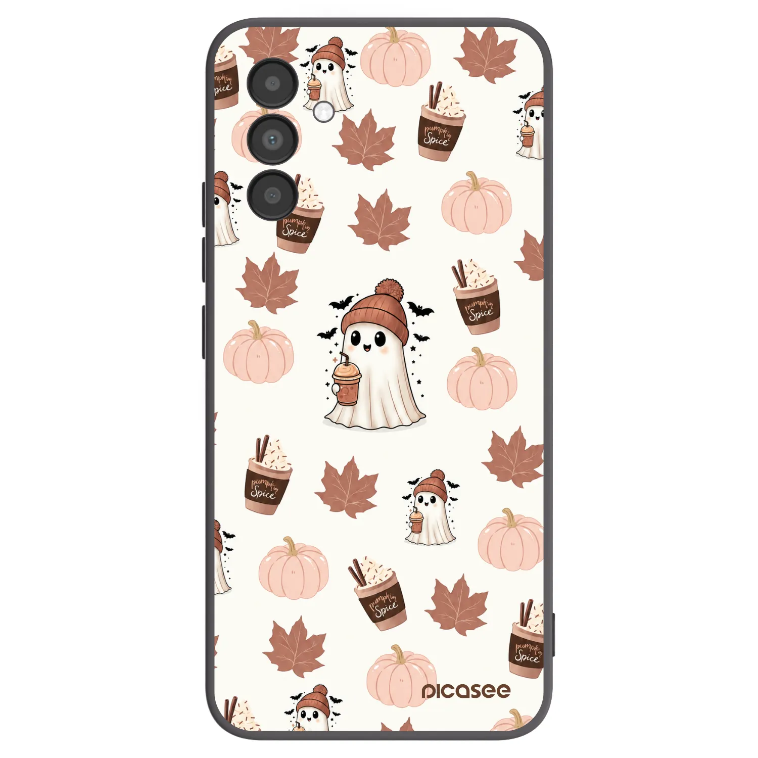 Picasee silikónový čierny obal pre Samsung Galaxy A04s A047F - Pumpkin spice