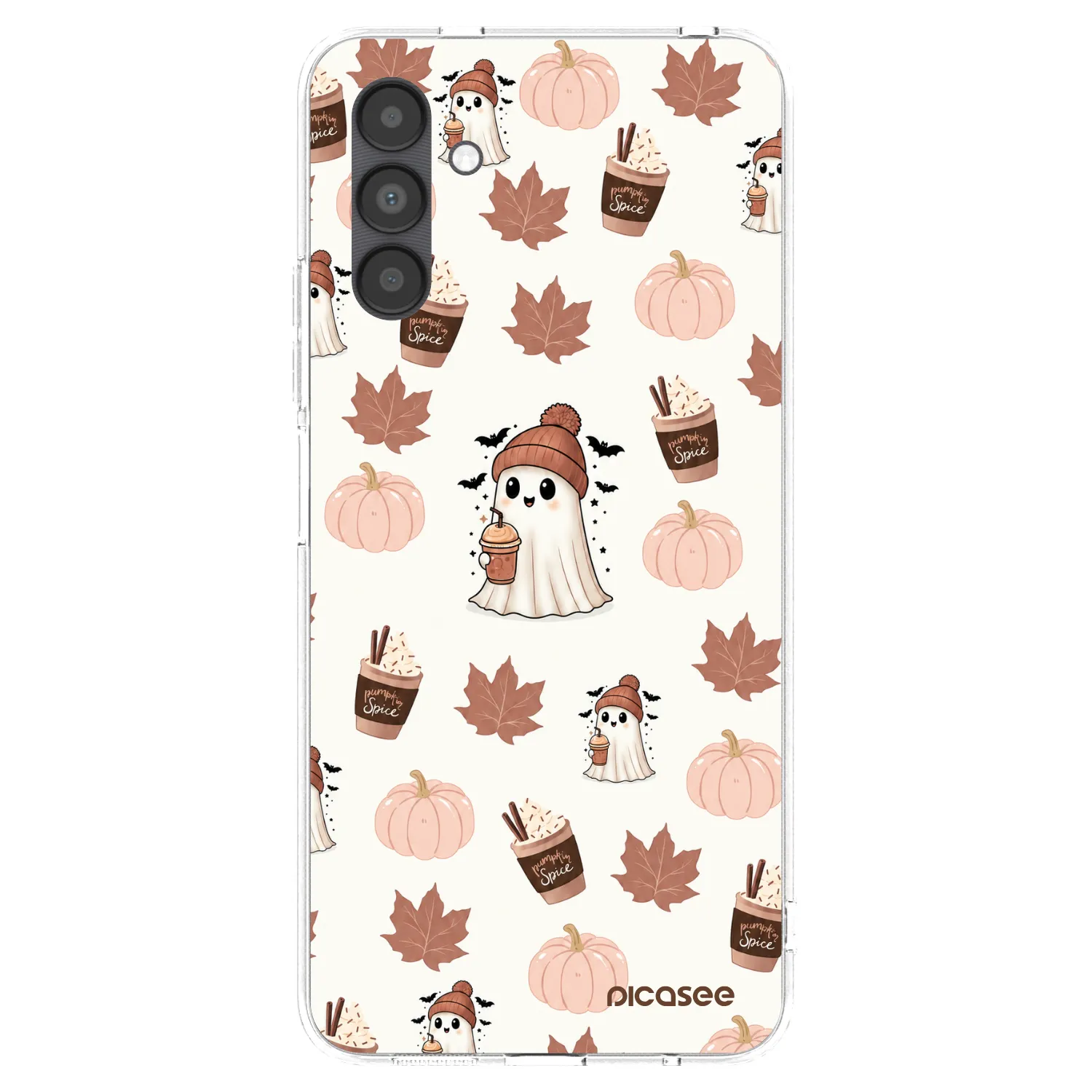 Picasee silikónový prehľadný obal pre Samsung Galaxy A04s A047F - Pumpkin spice