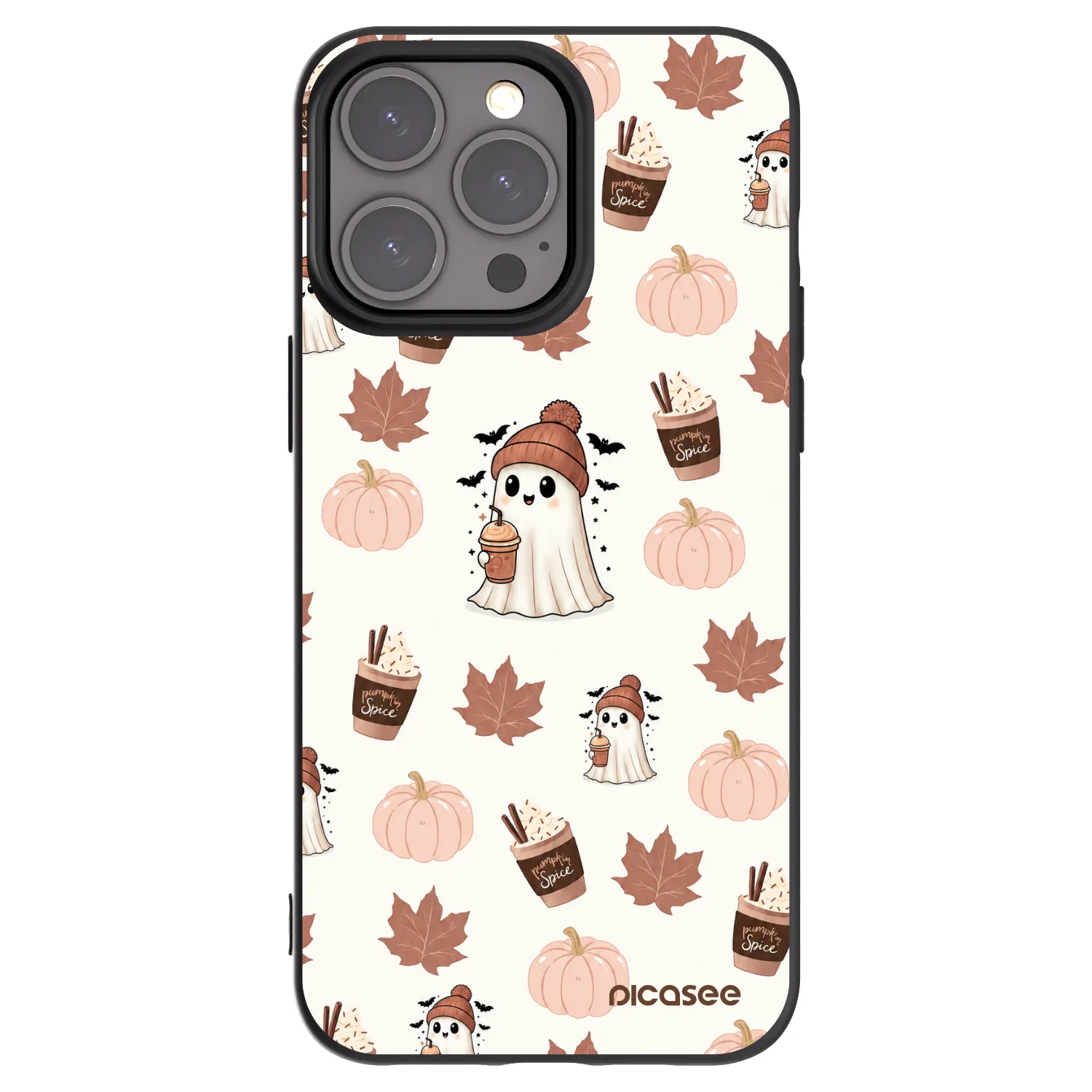 Picasee silikónový čierny obal pre Apple iPhone 15 Pro Max - Pumpkin spice
