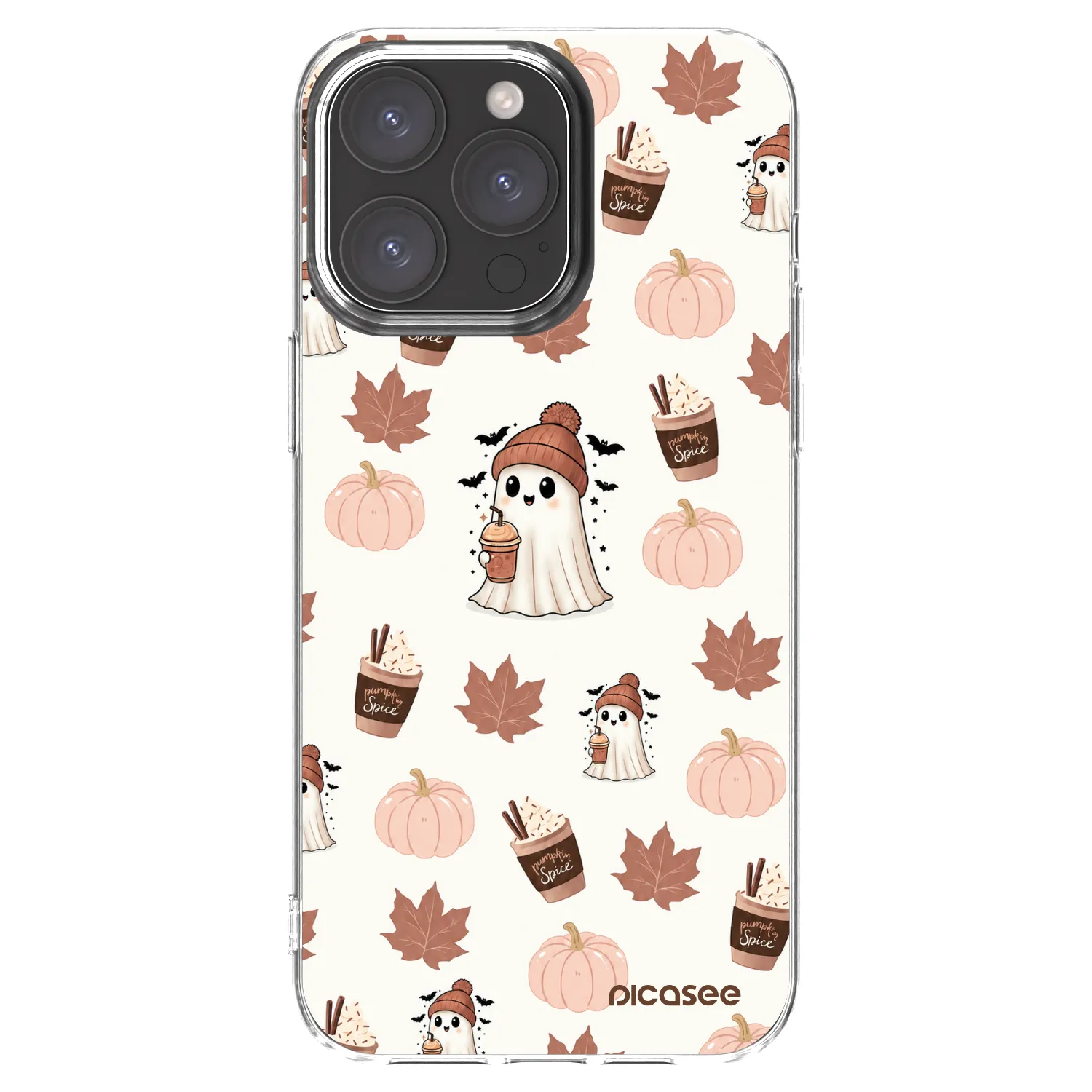 Picasee silikónový prehľadný obal pre Apple iPhone 15 Pro Max - Pumpkin spice