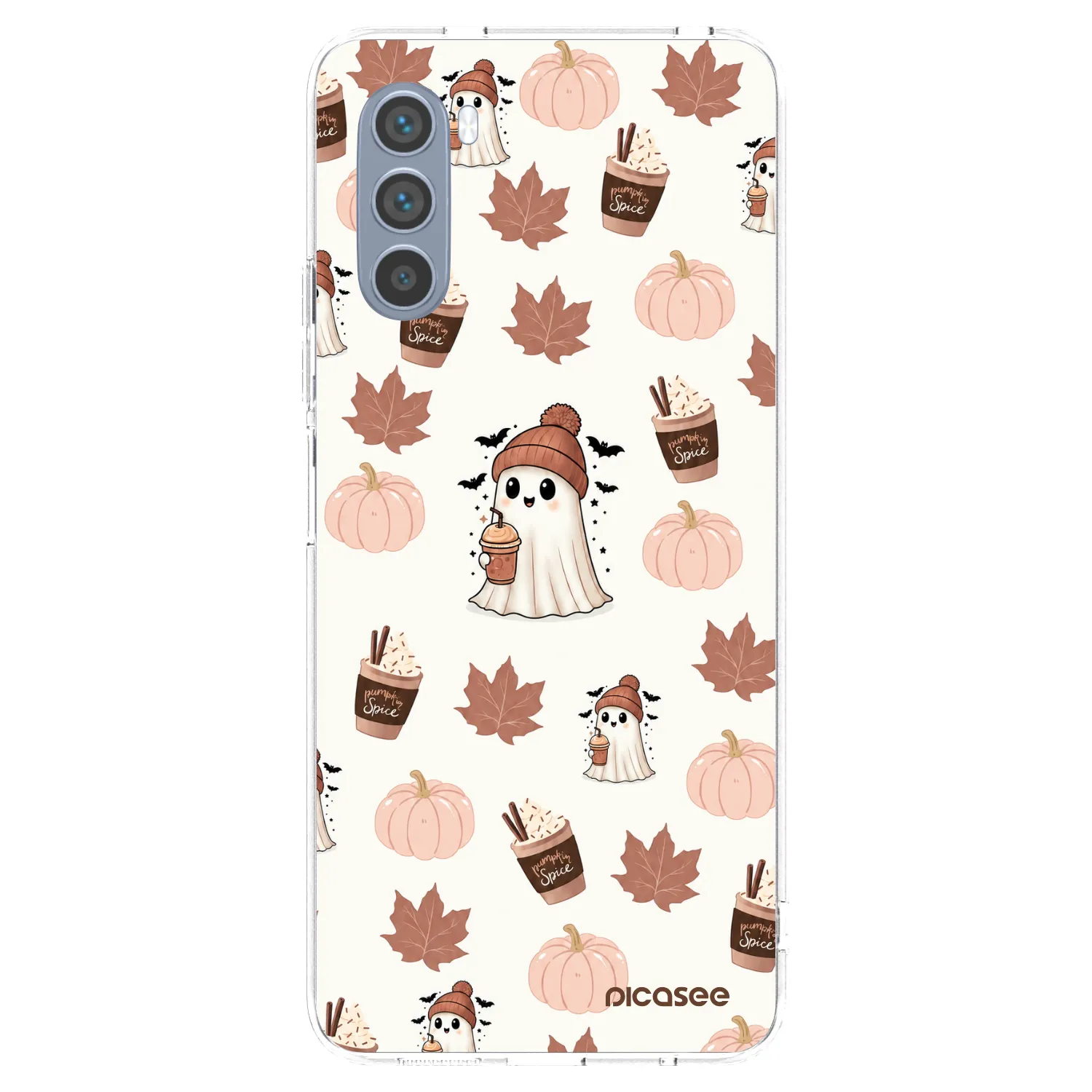 Picasee silikónový prehľadný obal pre Motorola Moto G62 - Pumpkin spice