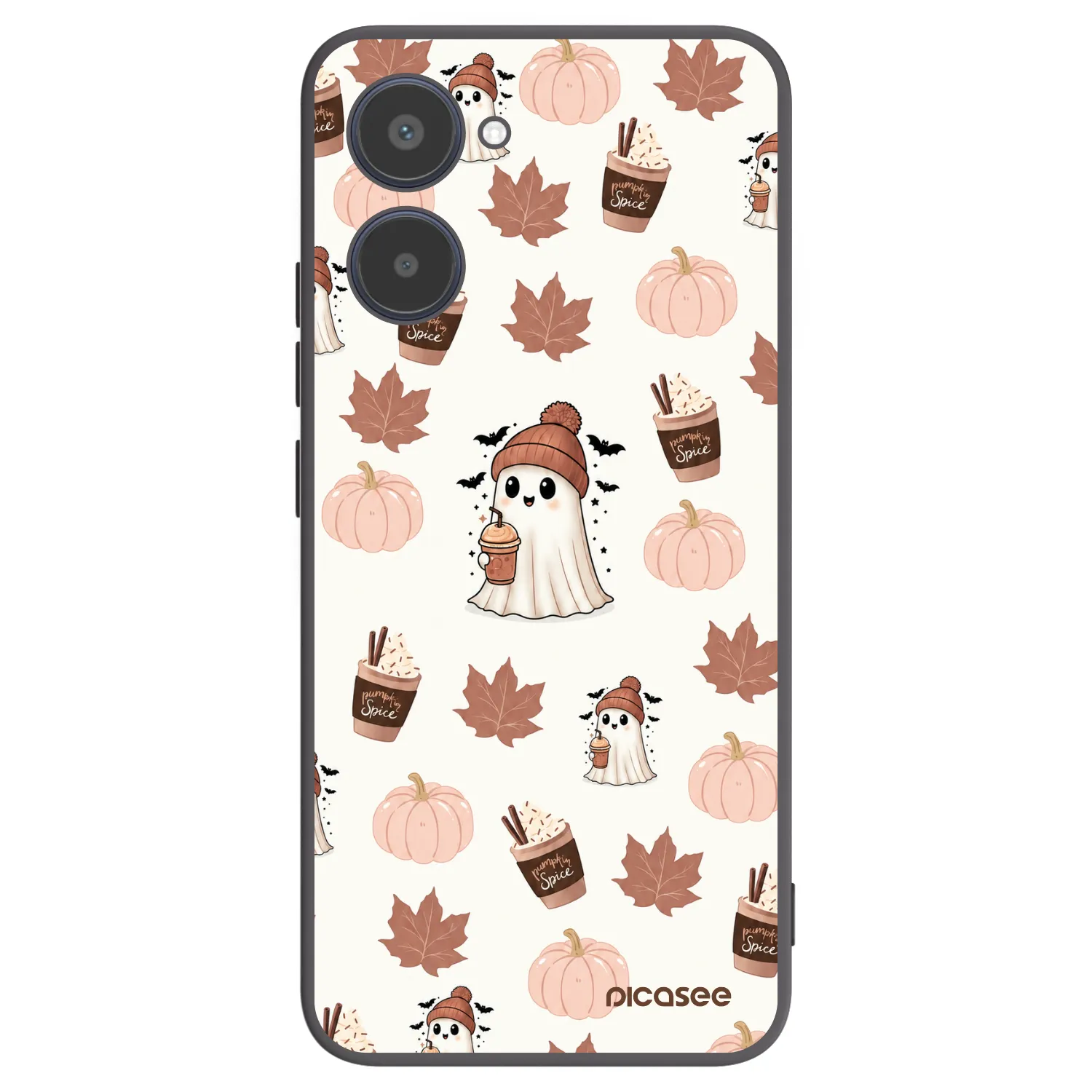 Picasee silikónový čierny obal pre Realme 10 4G - Pumpkin spice
