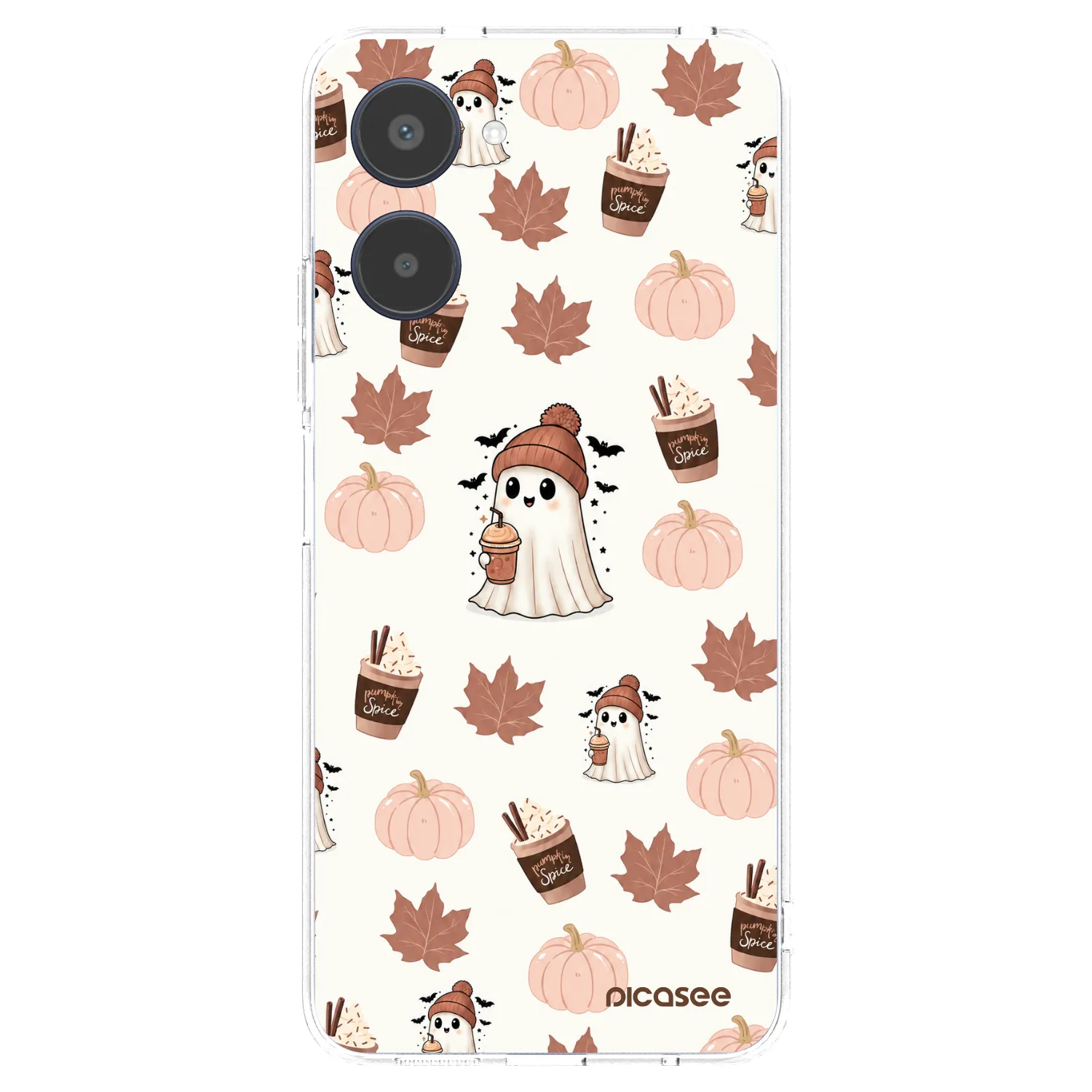Picasee silikónový prehľadný obal pre Realme 10 4G - Pumpkin spice