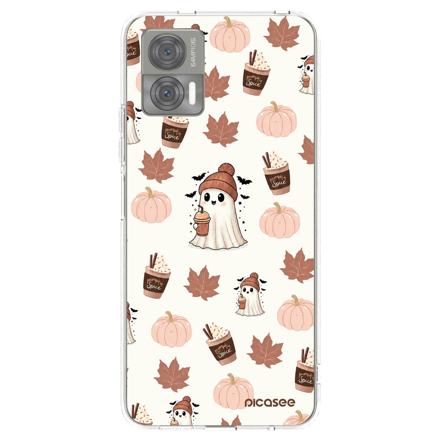 Picasee silikónový prehľadný obal pre Motorola Edge 30 Neo - Pumpkin spice