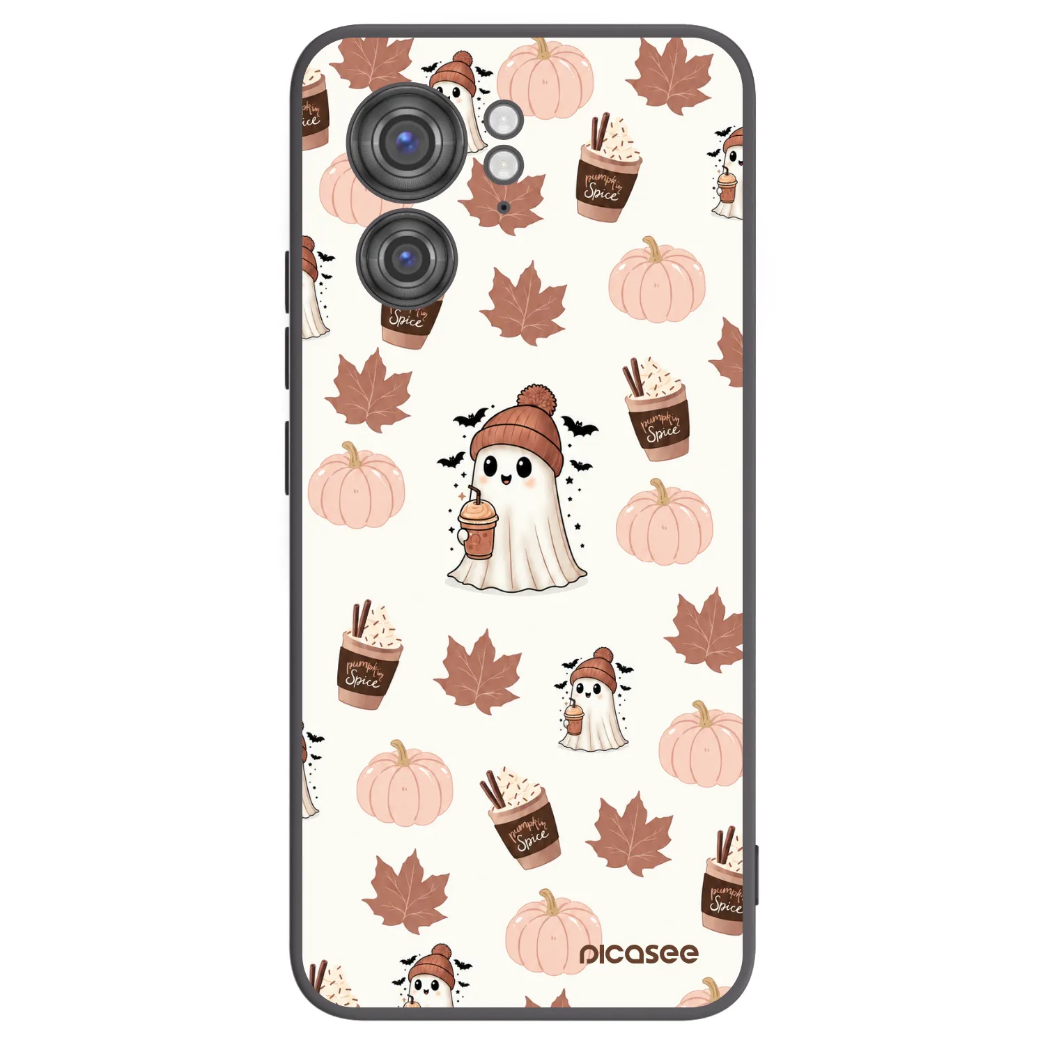 Picasee silikónový čierny obal pre Motorola Edge 40 - Pumpkin spice