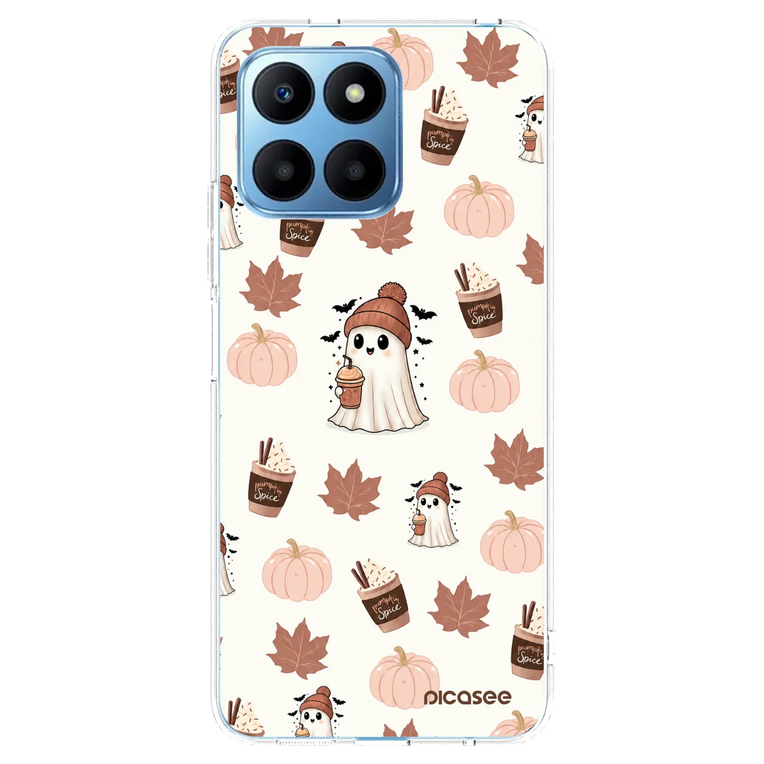 Picasee silikónový prehľadný obal pre Honor 70 Lite - Pumpkin spice