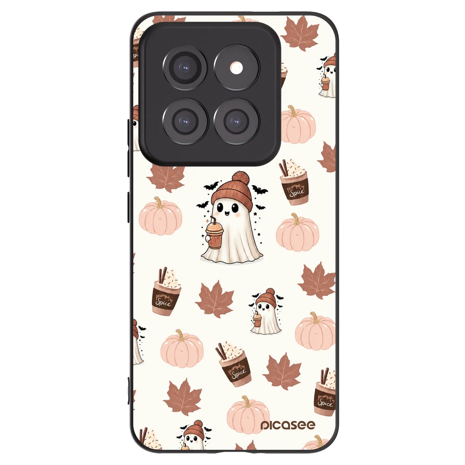 Picasee silikónový čierny obal pre Xiaomi 14 Pro - Pumpkin spice