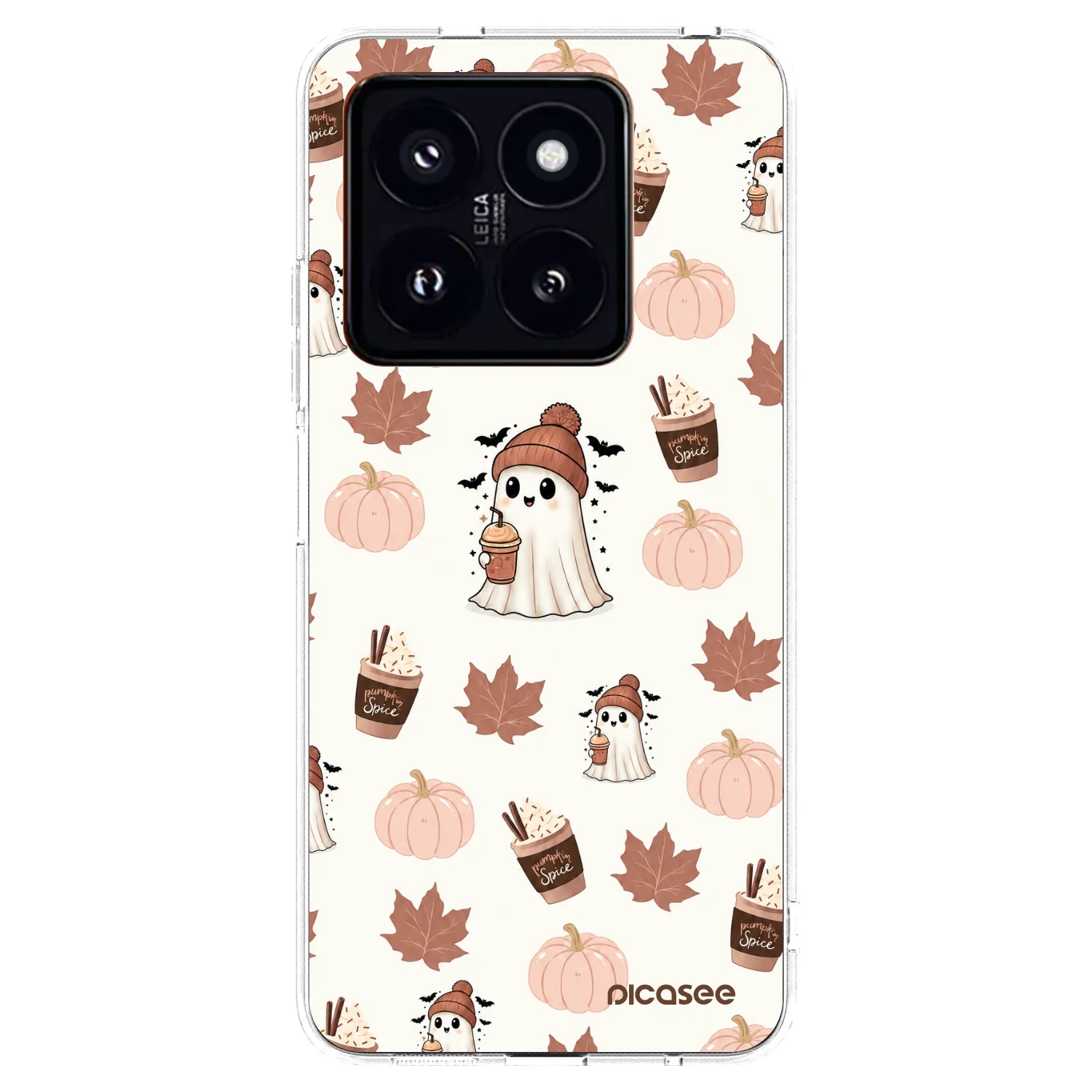 Picasee silikónový prehľadný obal pre Xiaomi 14 Pro - Pumpkin spice