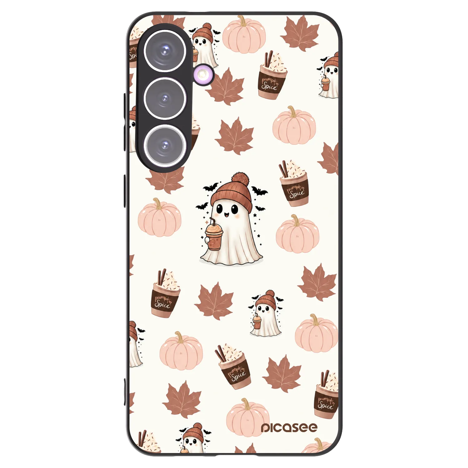 Picasee silikónový čierny obal pre Samsung Galaxy S24+ S926B 5G - Pumpkin spice