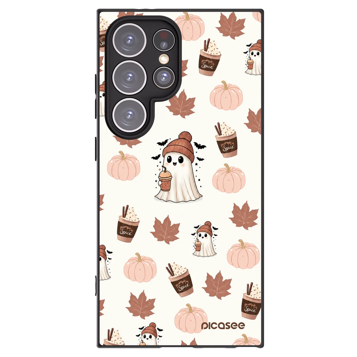 Picasee silikónový čierny obal pre Samsung Galaxy S24 Ultra S928B 5G - Pumpkin spice