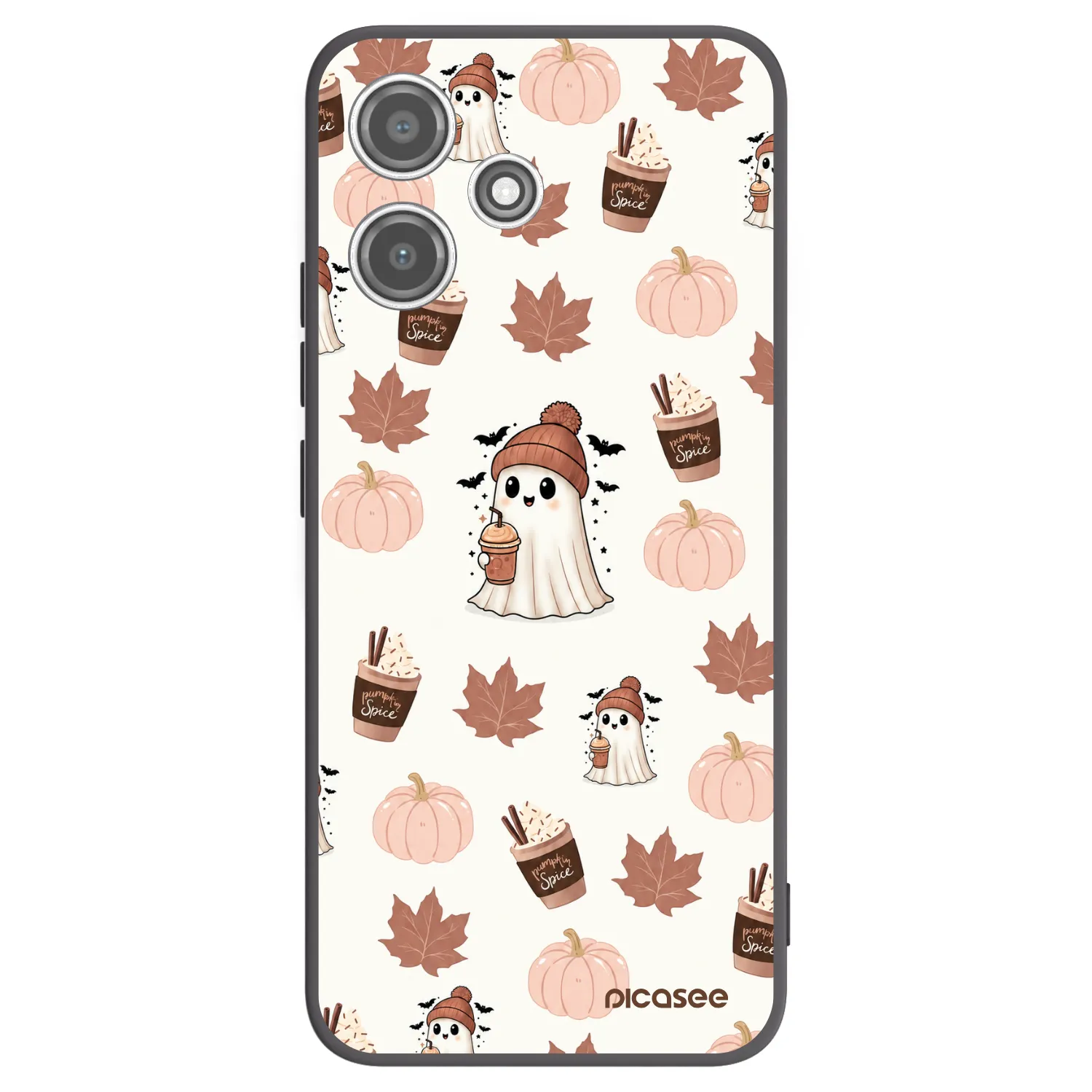 Picasee silikónový čierny obal pre Xiaomi Redmi 12 5G - Pumpkin spice