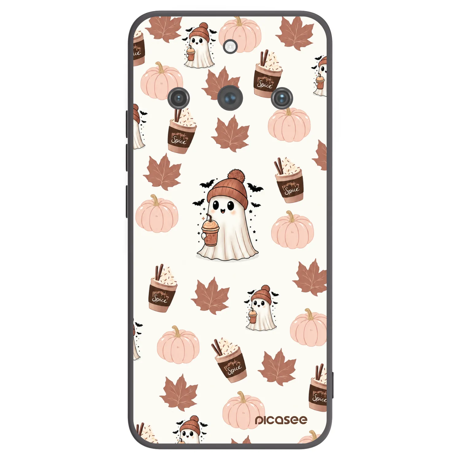 Picasee silikónový čierny obal pre Realme 11 Pro+ - Pumpkin spice
