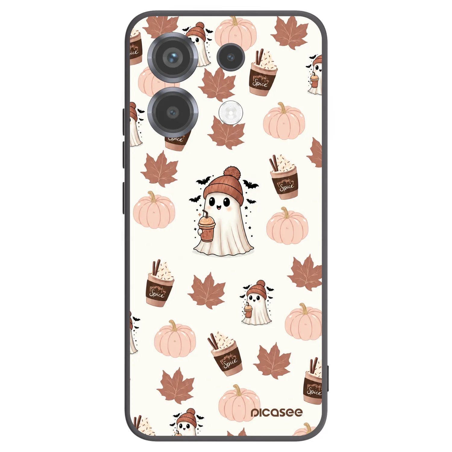 Picasee silikónový čierny obal pre Xiaomi Poco X6 - Pumpkin spice