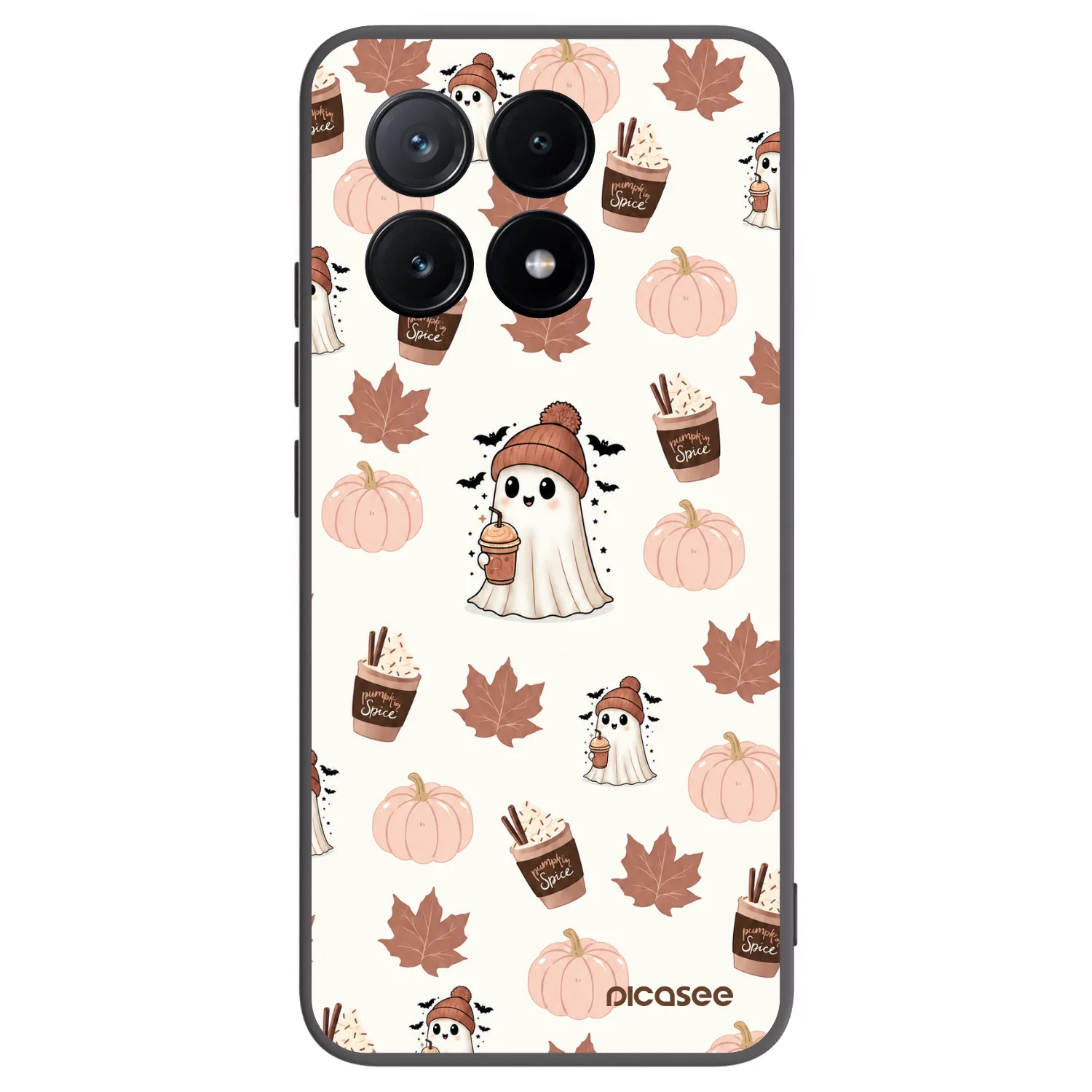 Picasee silikónový čierny obal pre Xiaomi Poco X6 Pro - Pumpkin spice