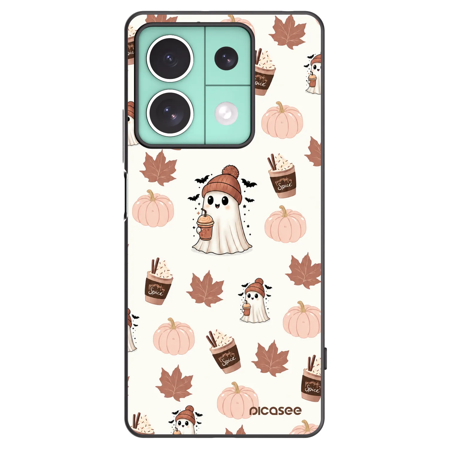Picasee silikónový čierny obal pre Xiaomi Redmi Note 13 5G - Pumpkin spice