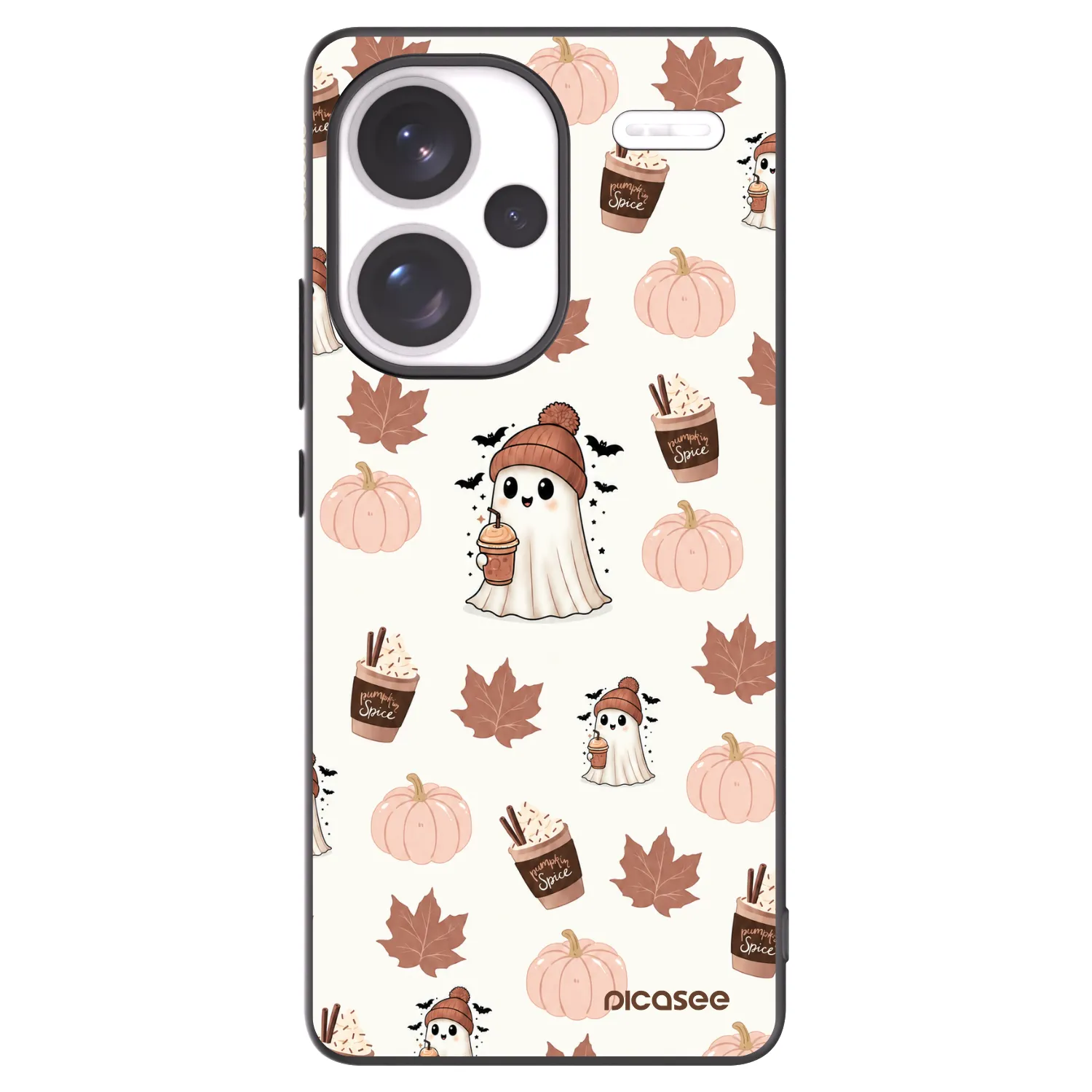 Picasee silikónový čierny obal pre Xiaomi Redmi Note 13 Pro+ 5G - Pumpkin spice